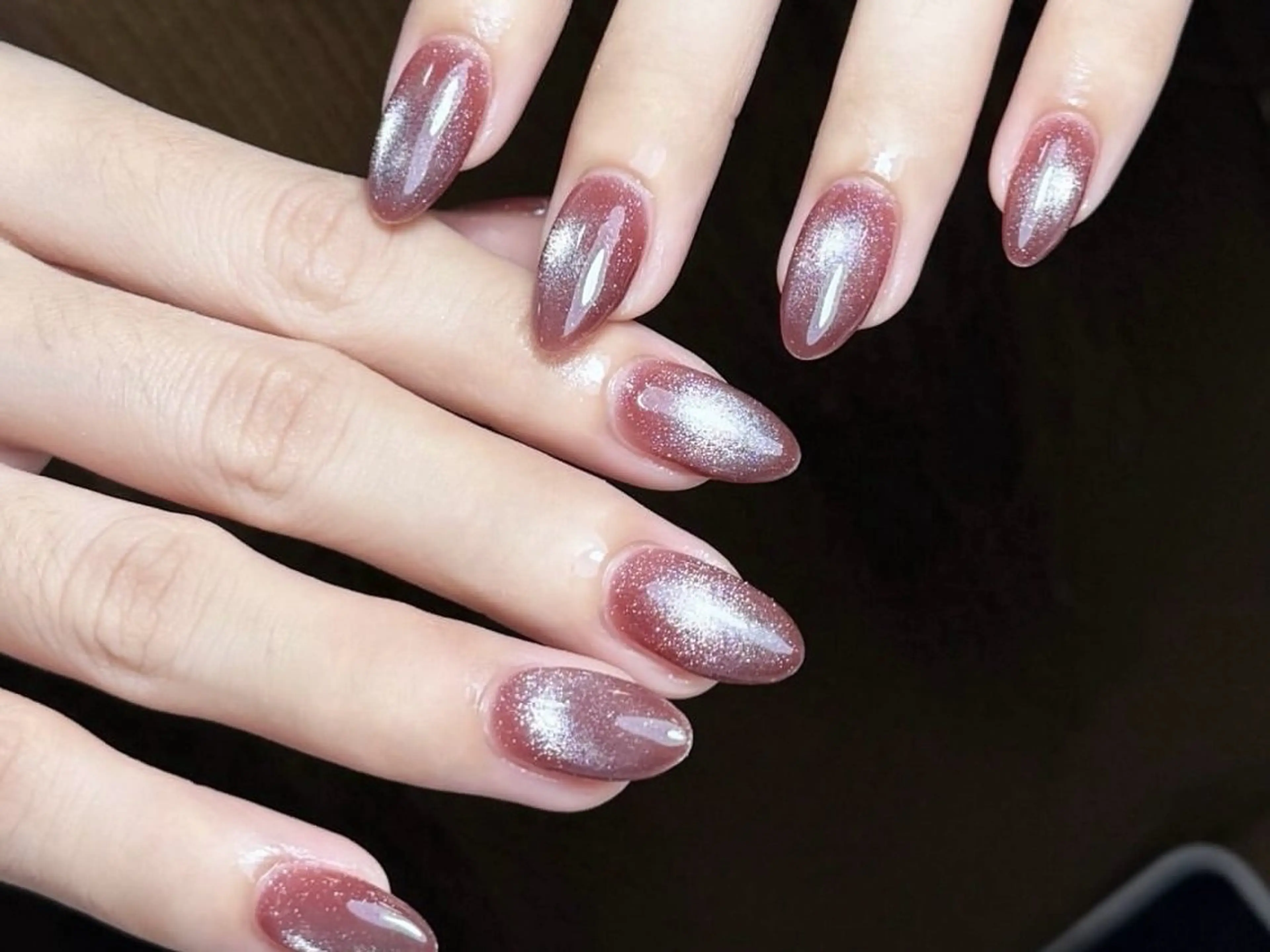 🉐💕　フレンチ/マグネット/ベビープーマ/ミラーネイル🪞💅7000¥->5600￥🉐🉐🉐の写真