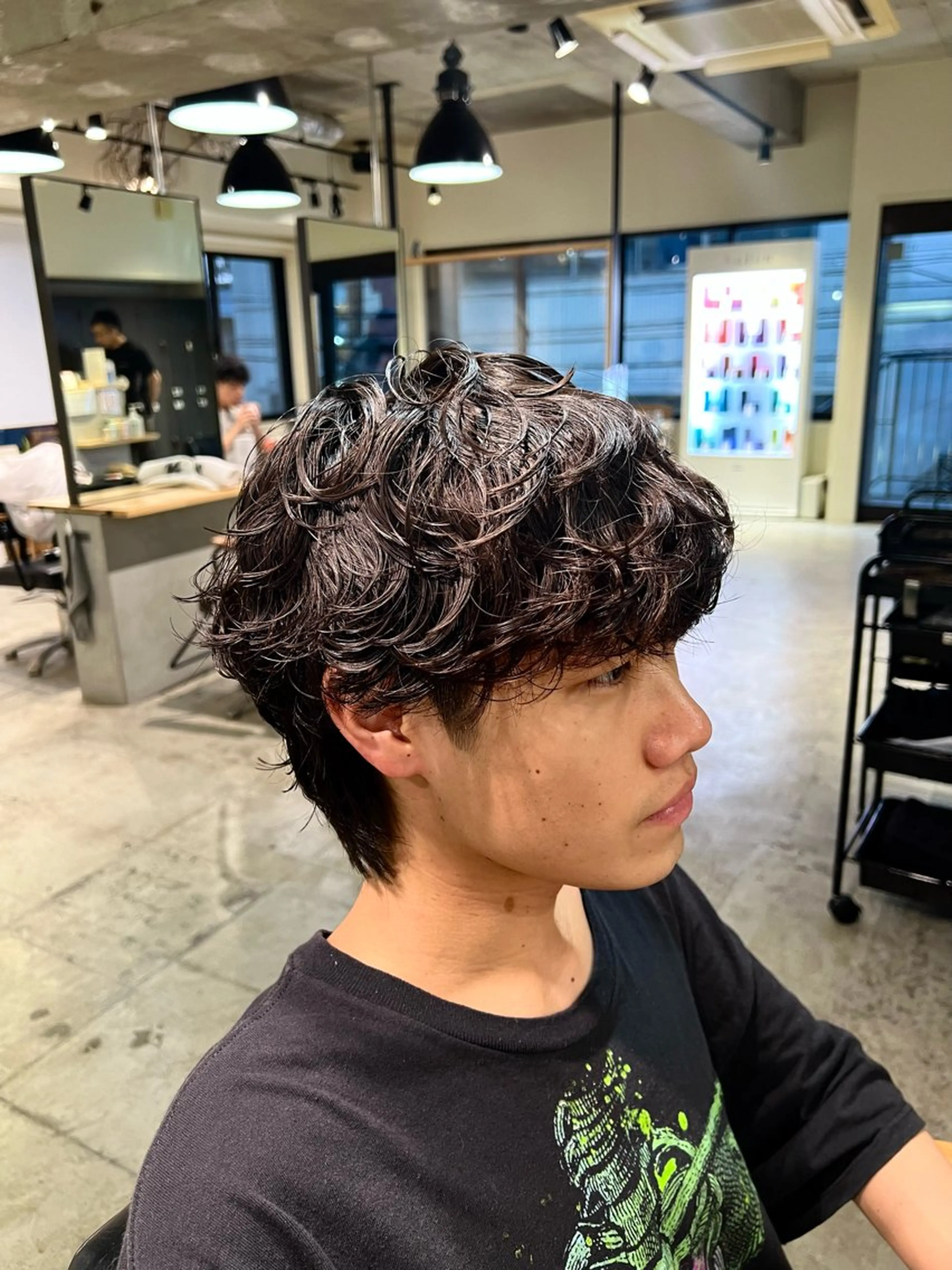 パーマ メンズ カット パーマ トリートメント 金山/メンズカット/ パーマ/木澤 航のヘアスタイル