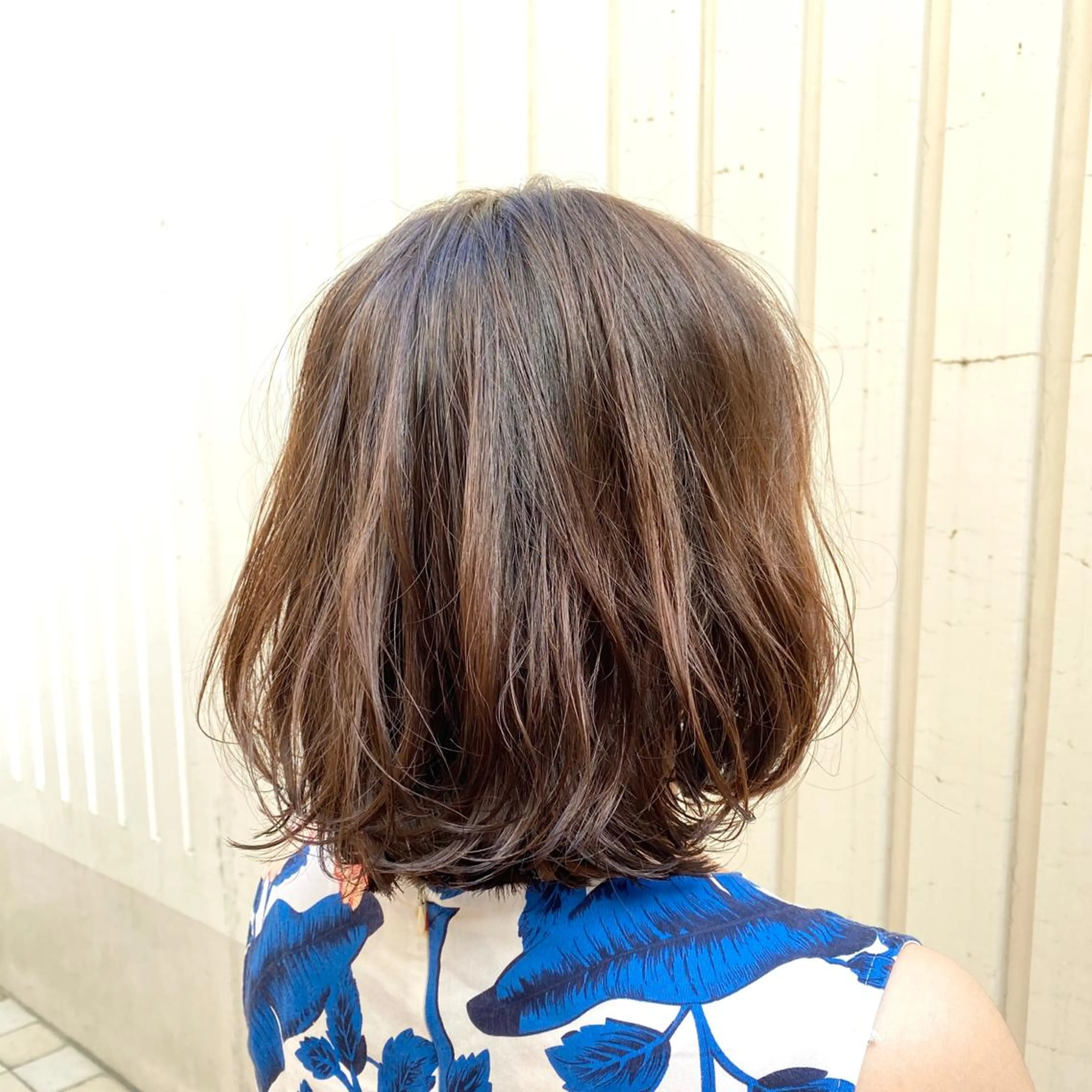 ミディアム パーマ 髪質改善 ヒデのヘアスタイル