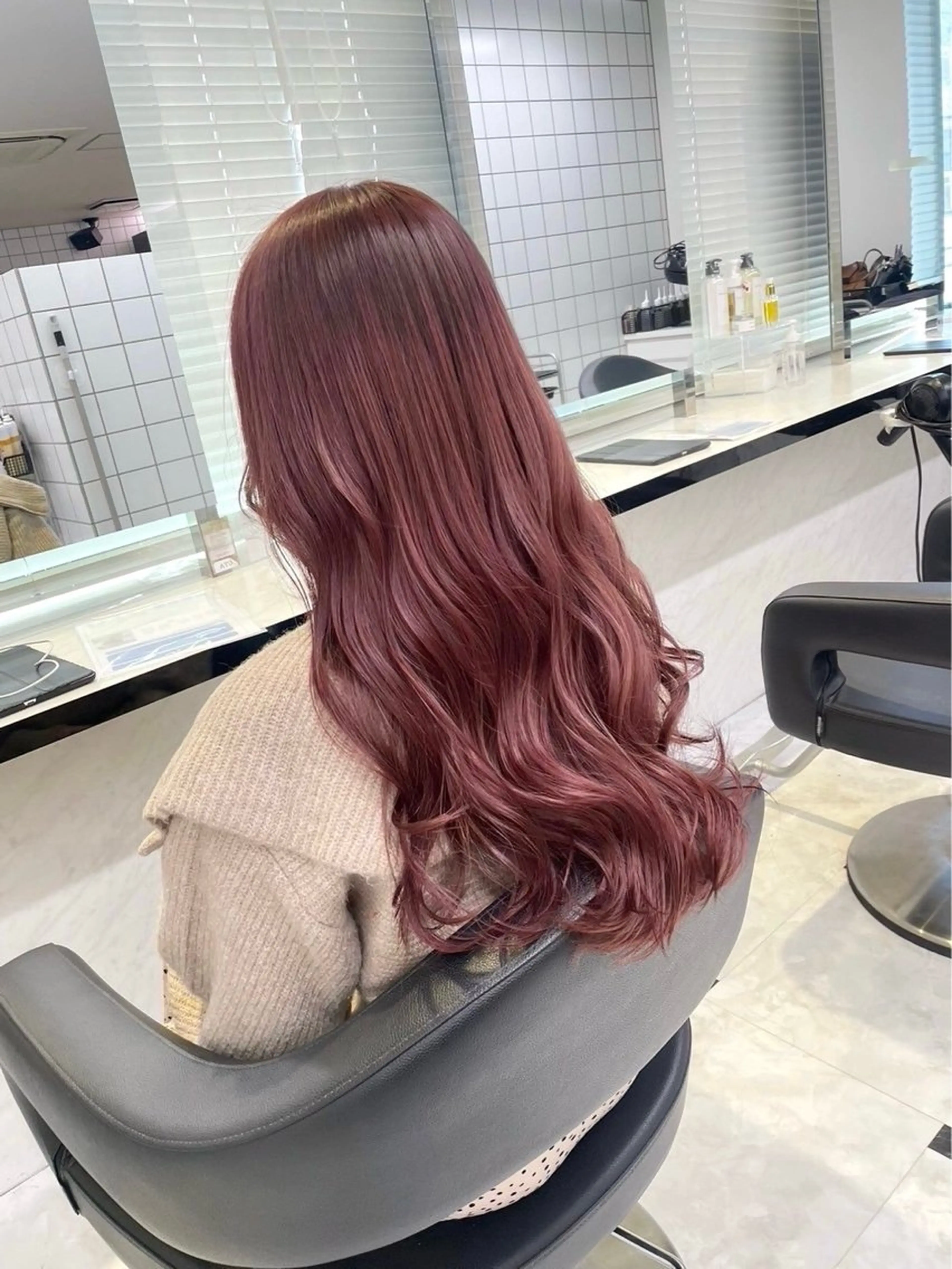 ロング カラー 💗トレンド暖色ヘア Natsumi 💗のヘアスタイル