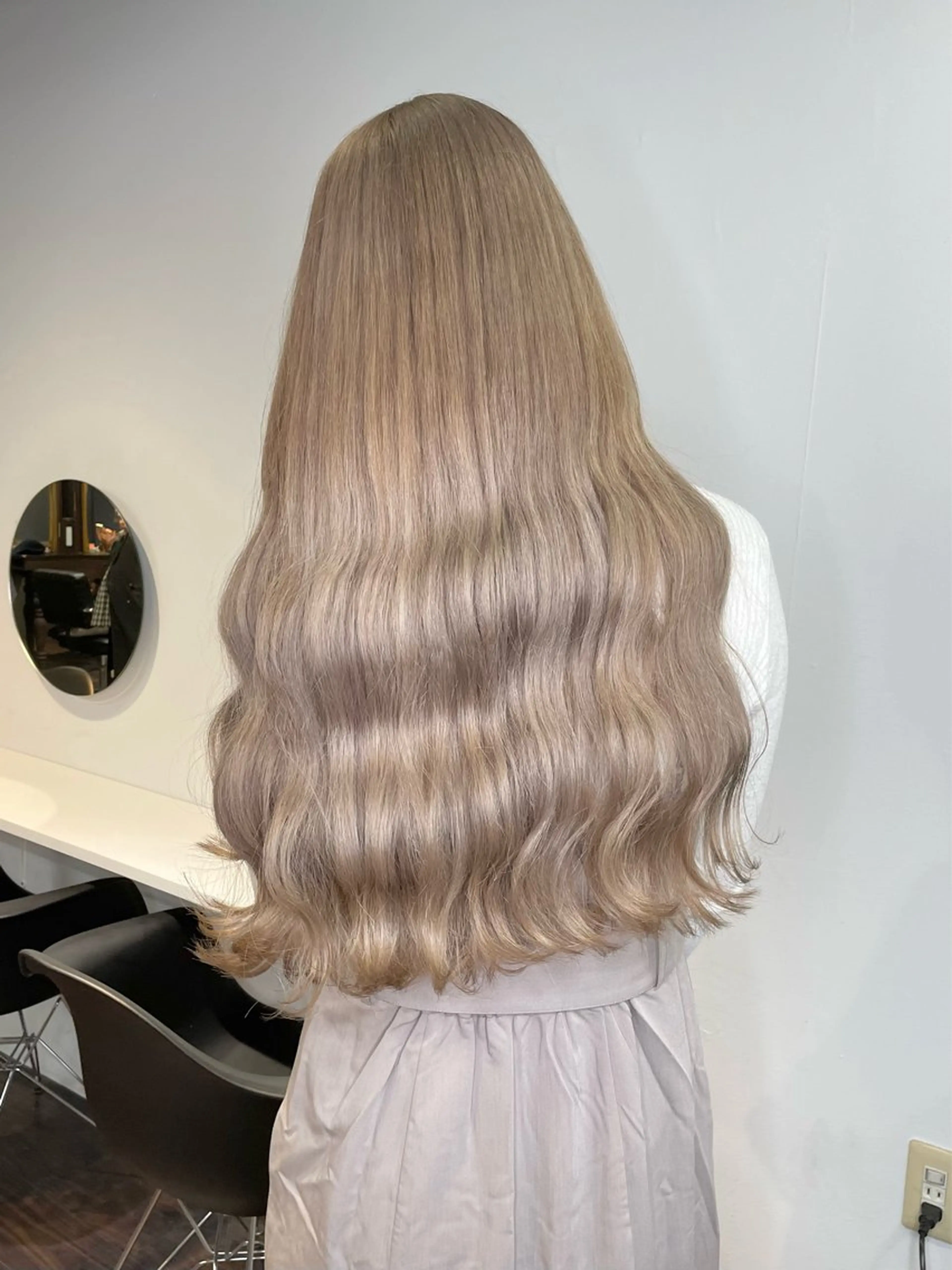 ロング カラー ヘアアレンジ ヘアカラー トリートメント maoブリーチ無し 似合わせカラーのヘアスタイル