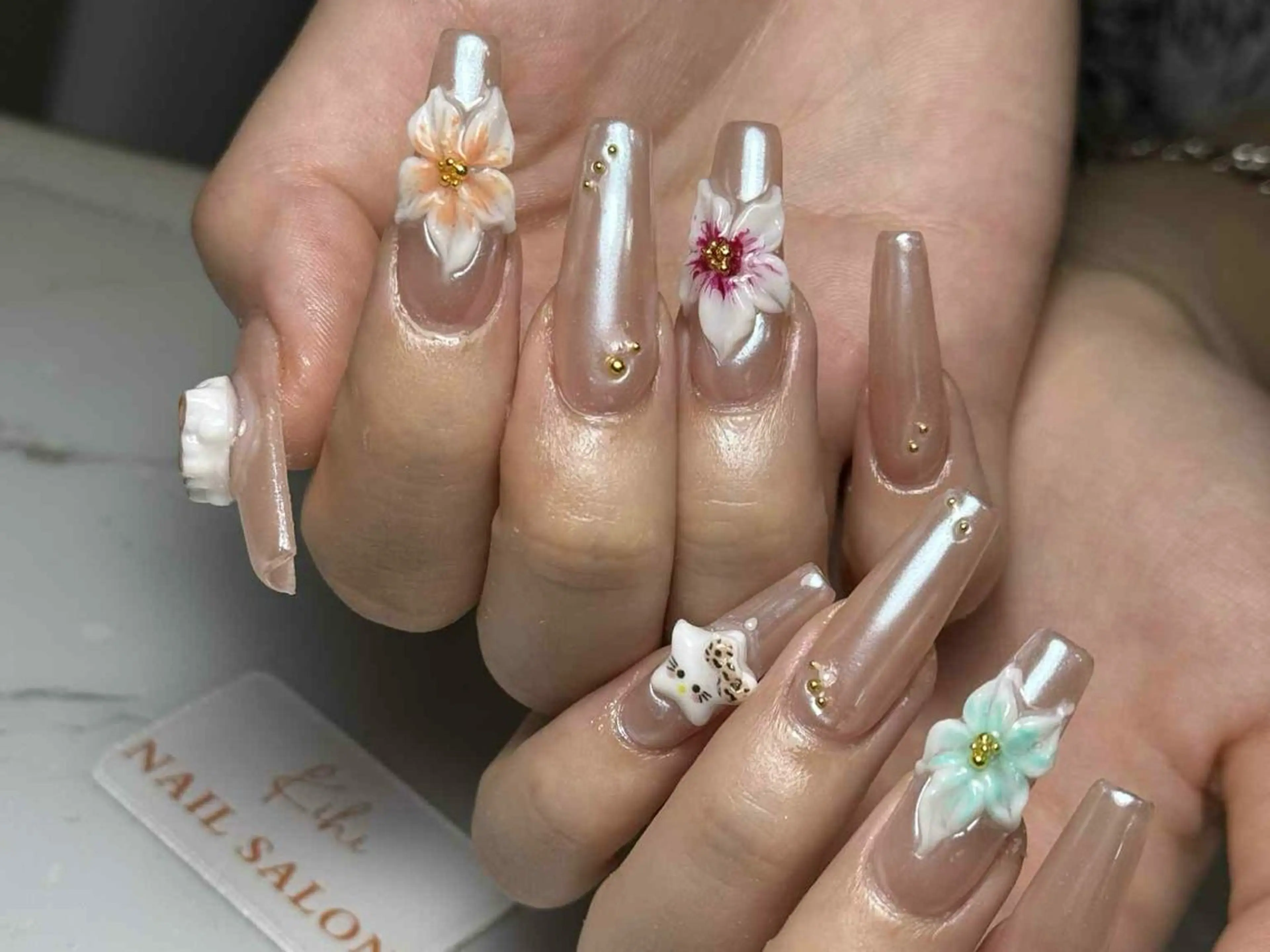 ネイル アートネイル フレンチネイル ジェルネイル グラデーション 韓国ネイル ハンドネイル ハンドケア Nail Salon Kihi さくらのネイルデザイン