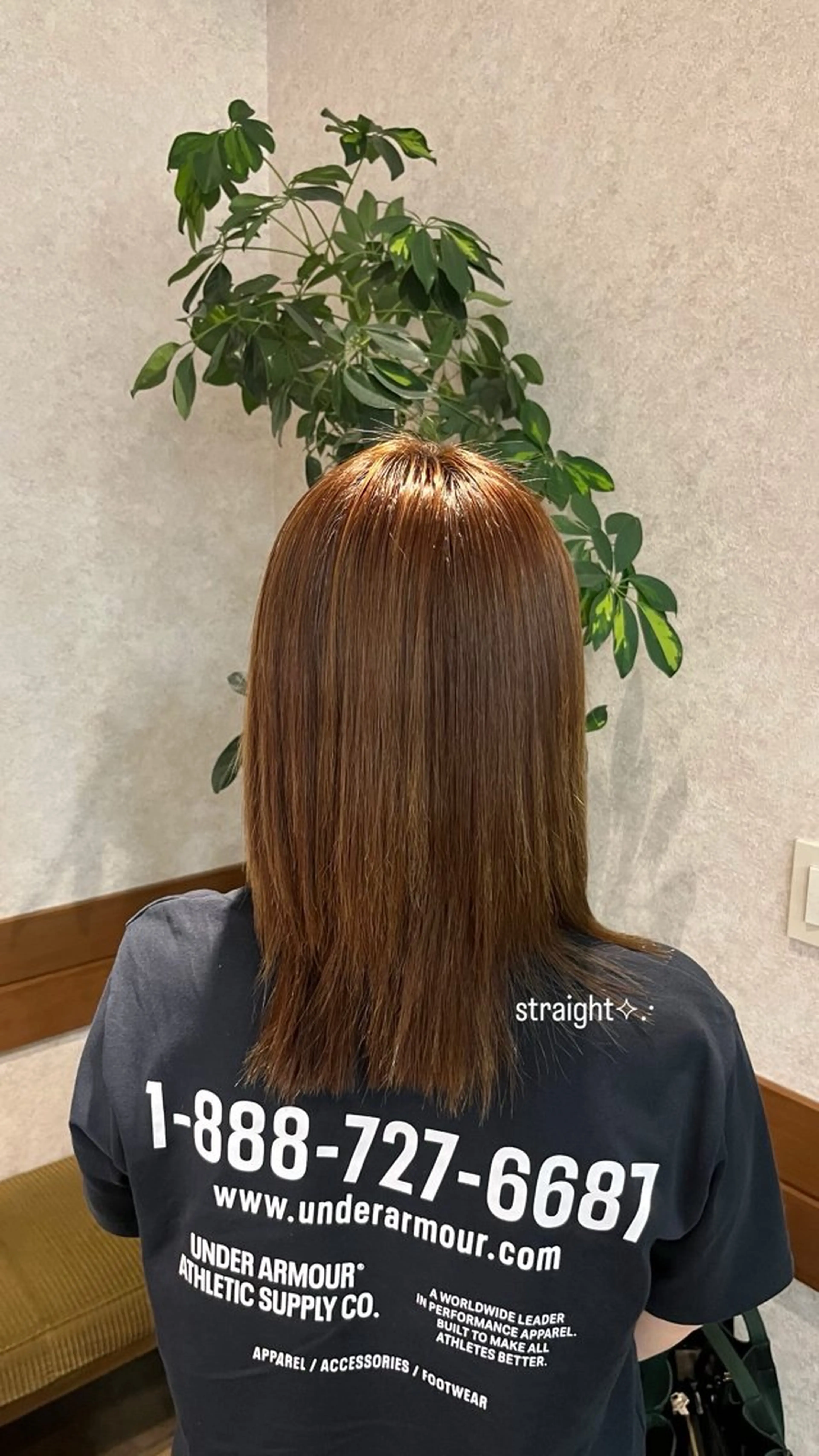 ミディアム 縮毛矯正 miku/ blancblancのヘアスタイル