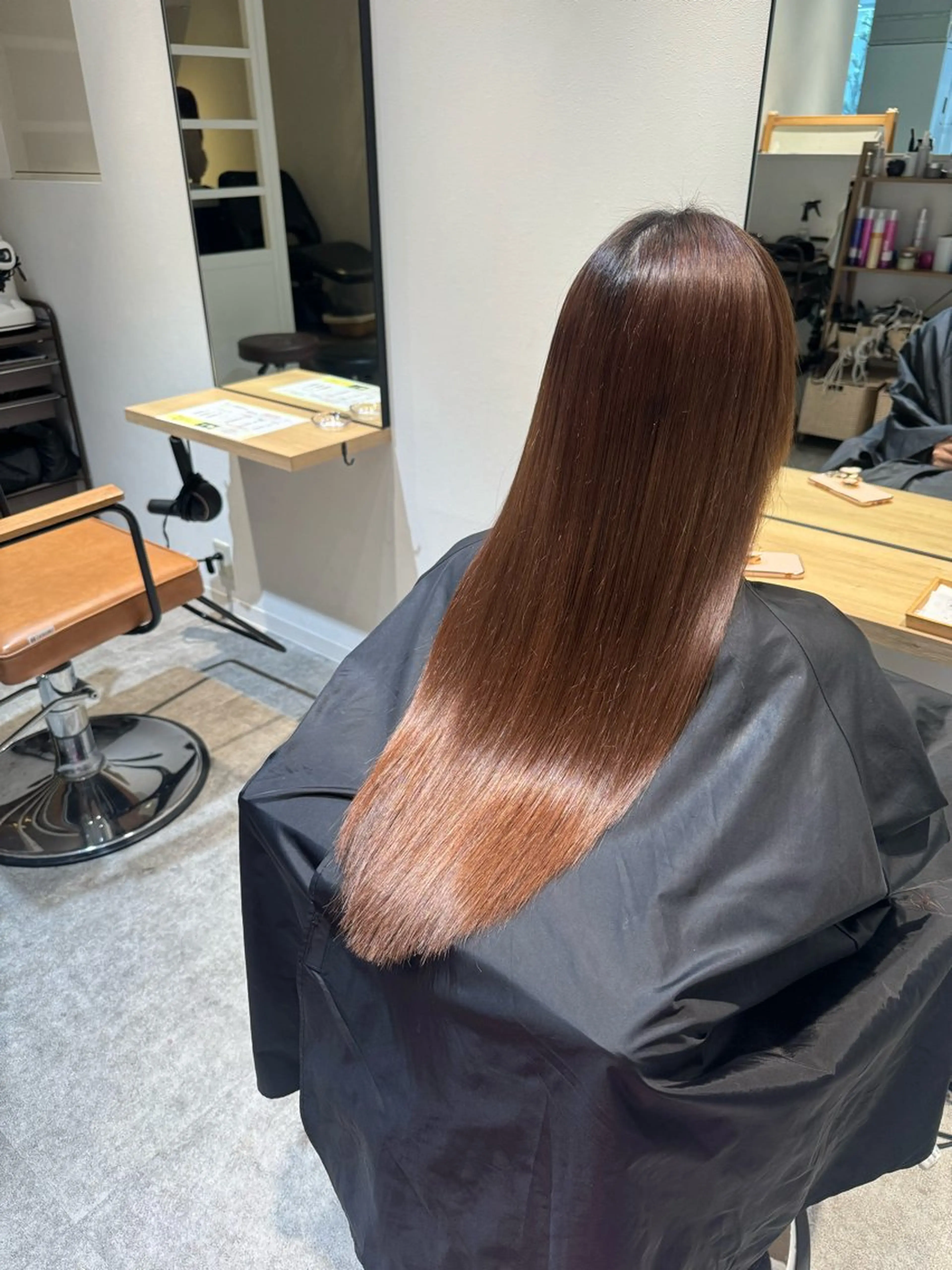 ロング パーマ 髪質改善 縮毛矯正 カット 縮毛矯正 オスズ 🎀´-のヘアスタイル