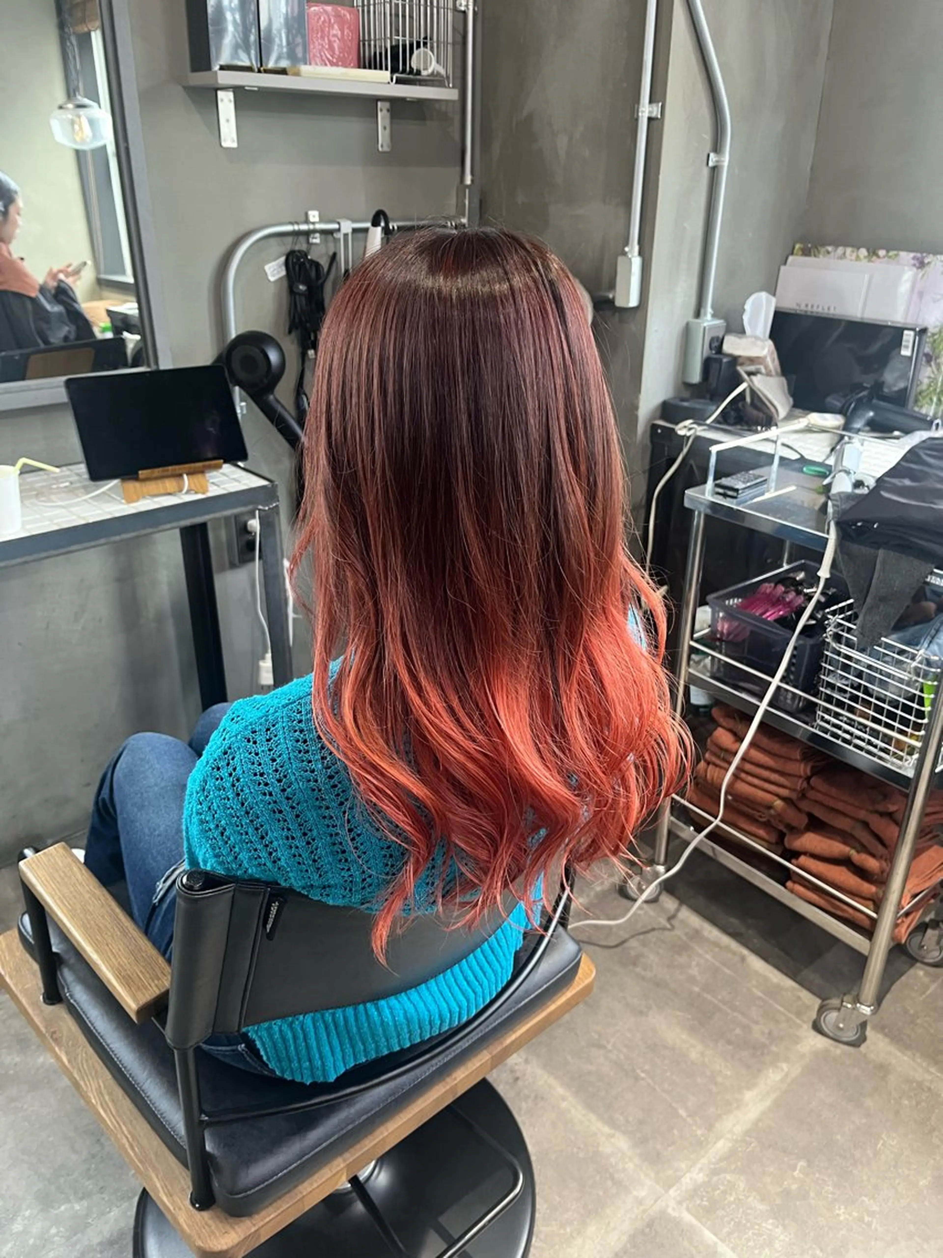 セミロング カラー ヘアカラー トリートメント 🫧透明感カラー🫧 小亀 日菜のヘアスタイル