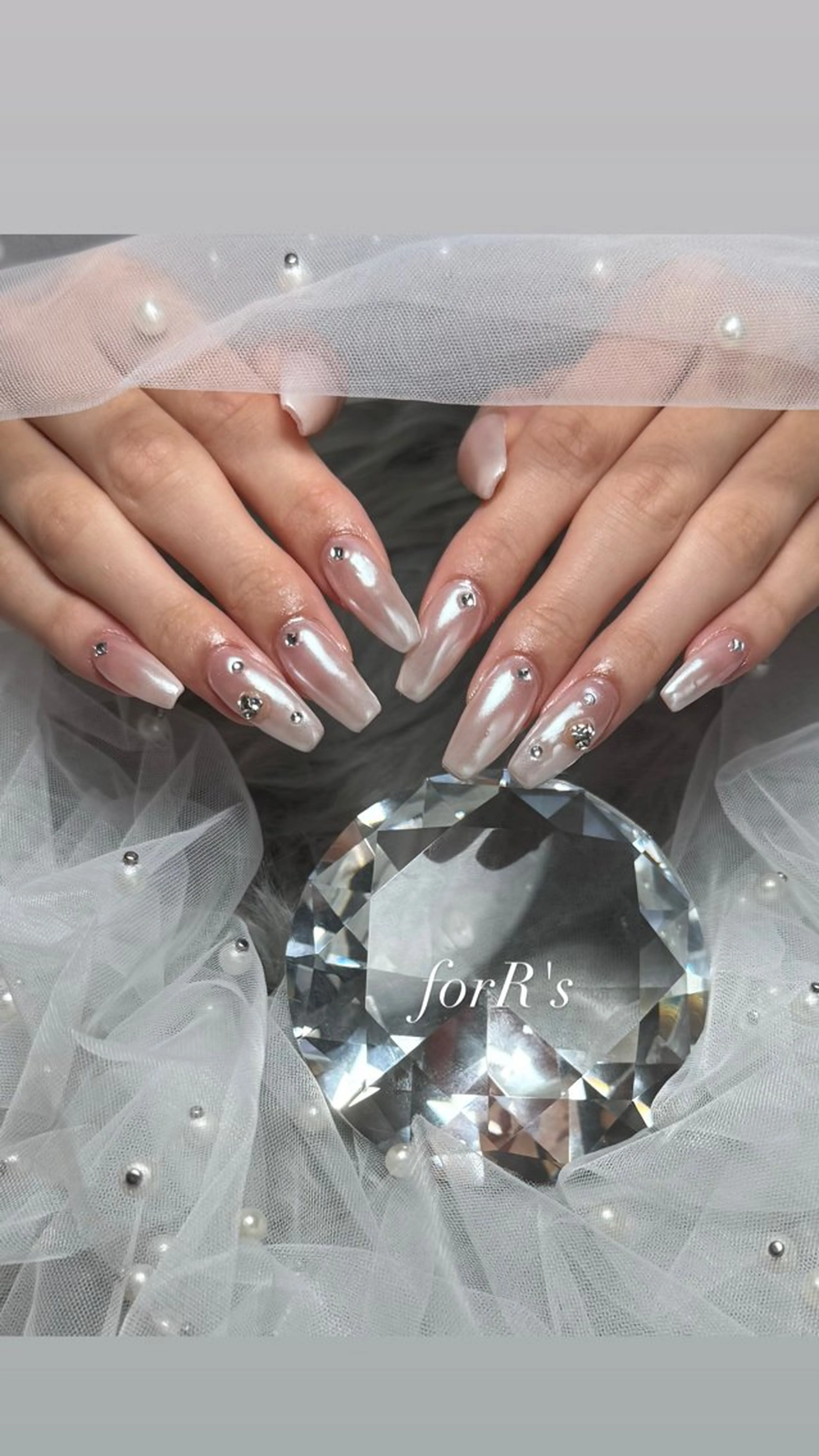 セミロング ハンドネイル forR's AIKAのネイルデザイン