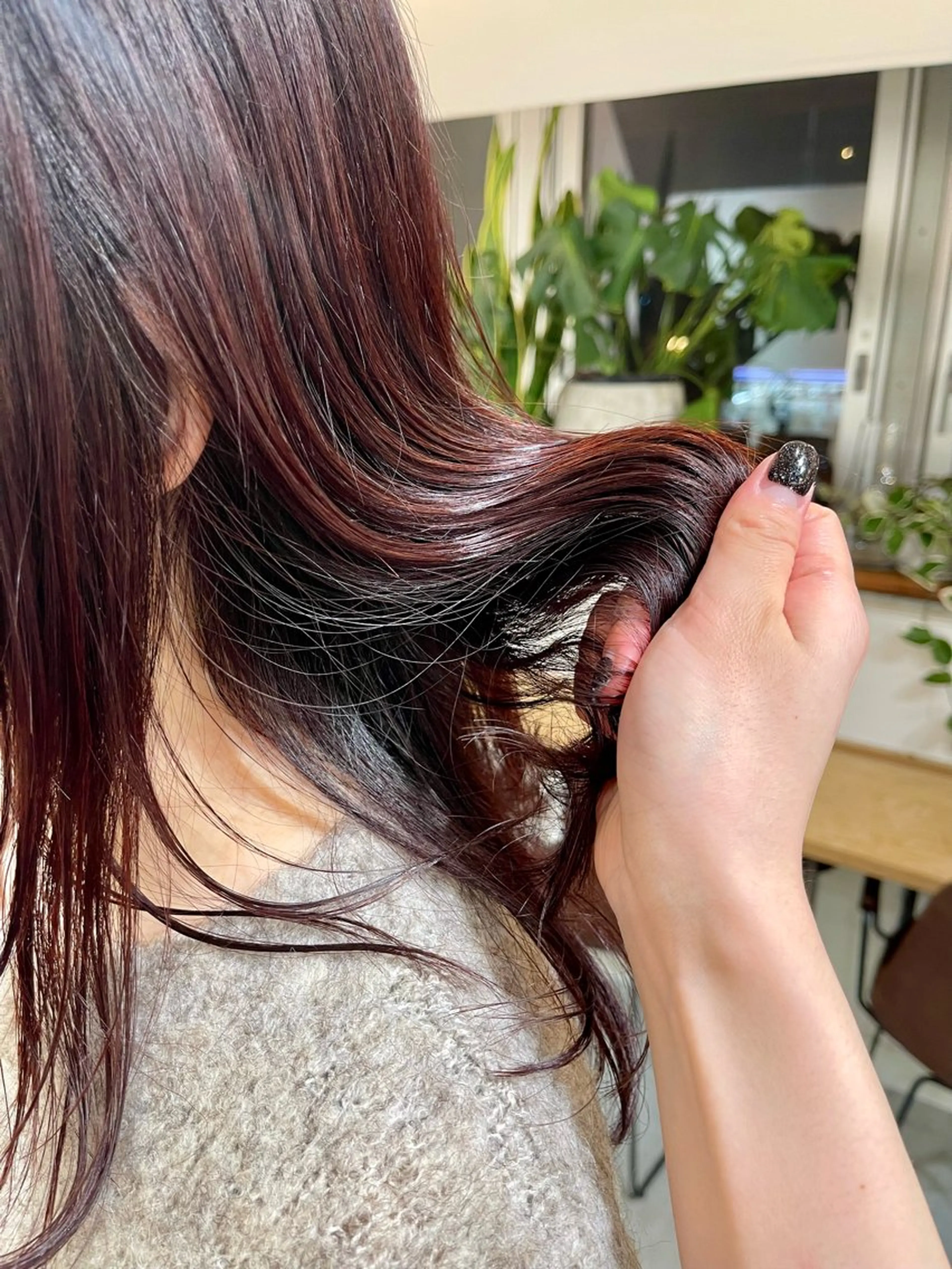 セミロング カラー 竹田 真梨子のヘアスタイル