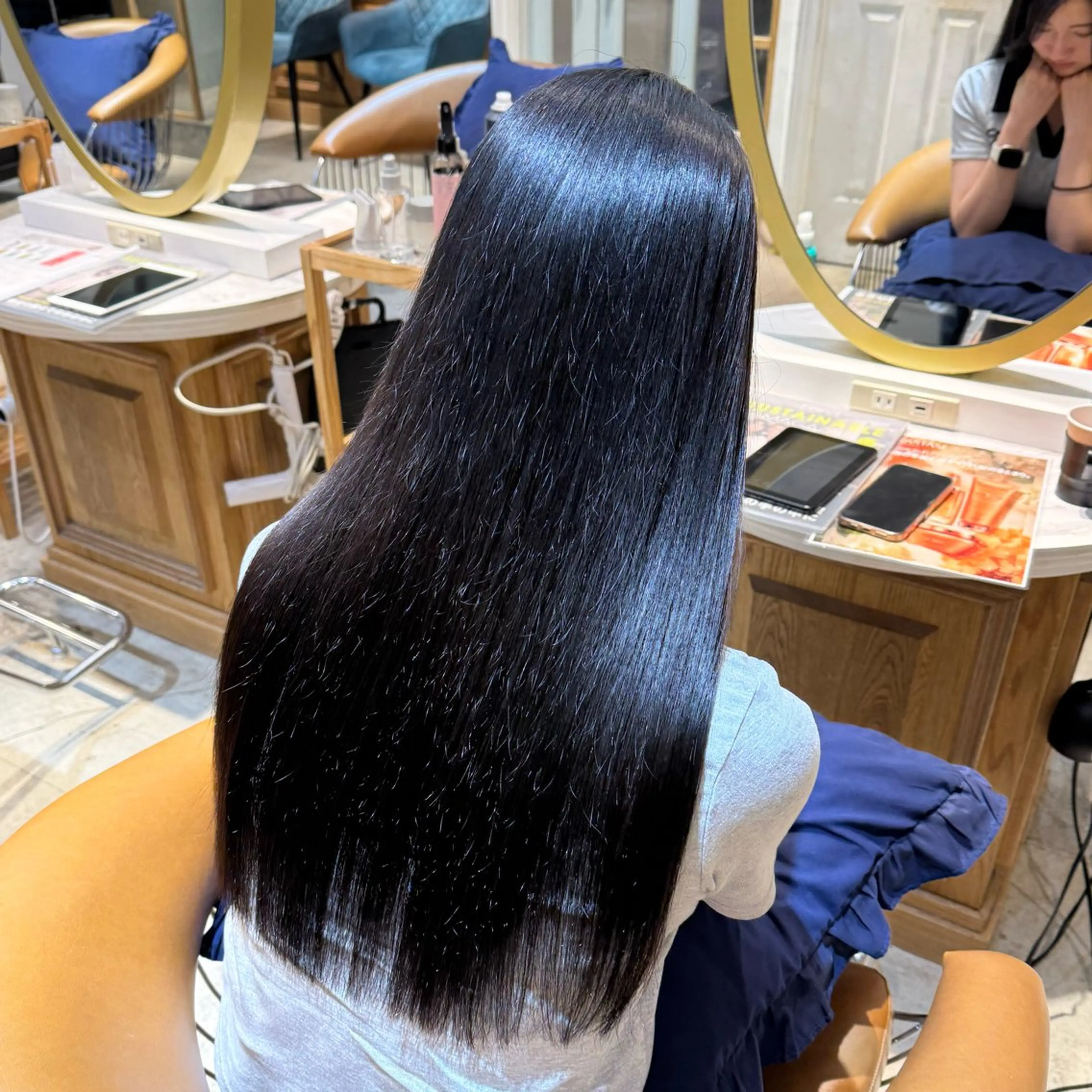 ロング 髪質改善 縮毛矯正 カット ヘアカラー トリートメント ヘアセット 髪質改善/ボブ /韓国/erikoのヘアスタイル