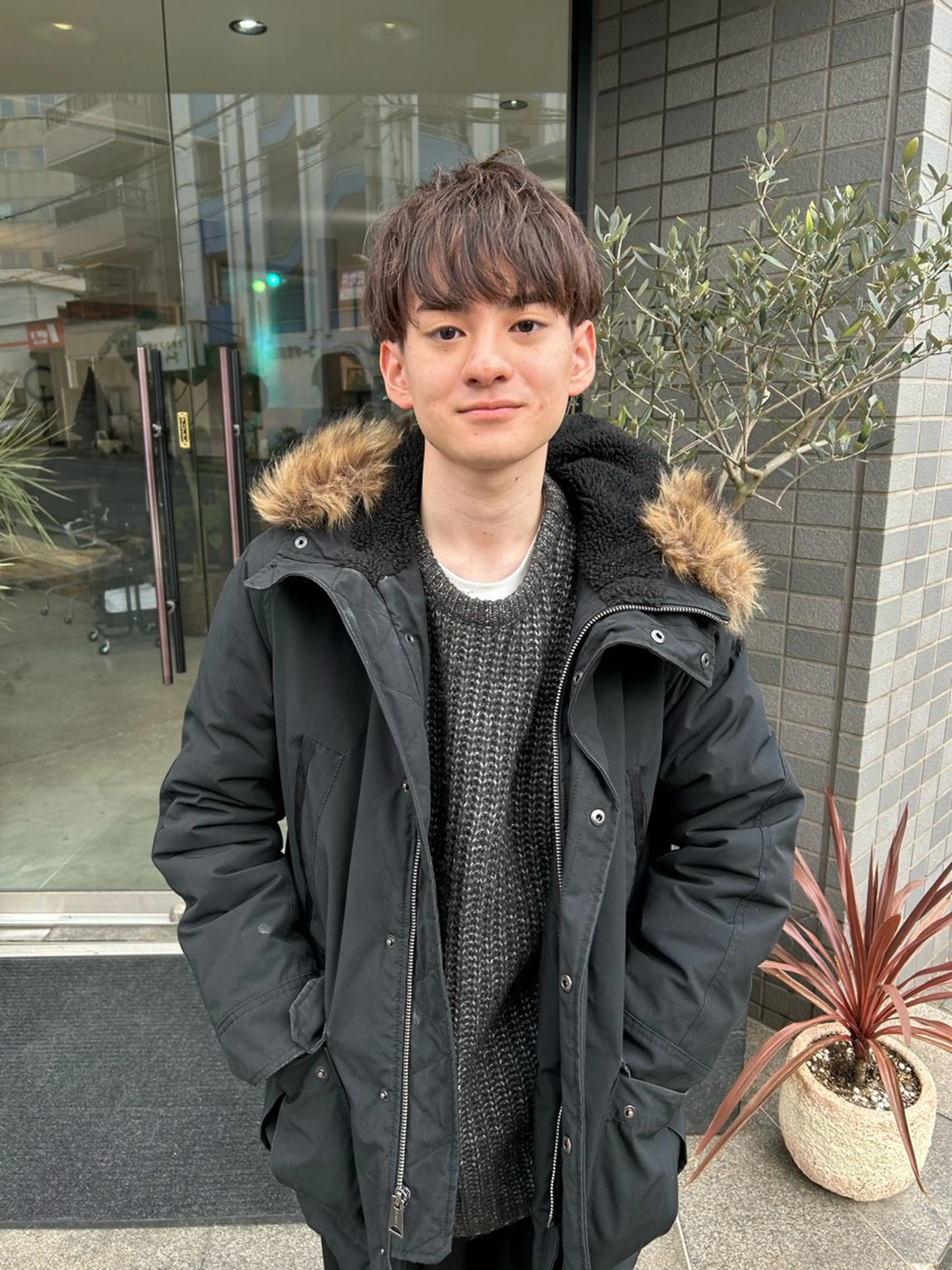 ショート カラー メンズ カット ヘアカラー (h)wim ウィムのヘアスタイル