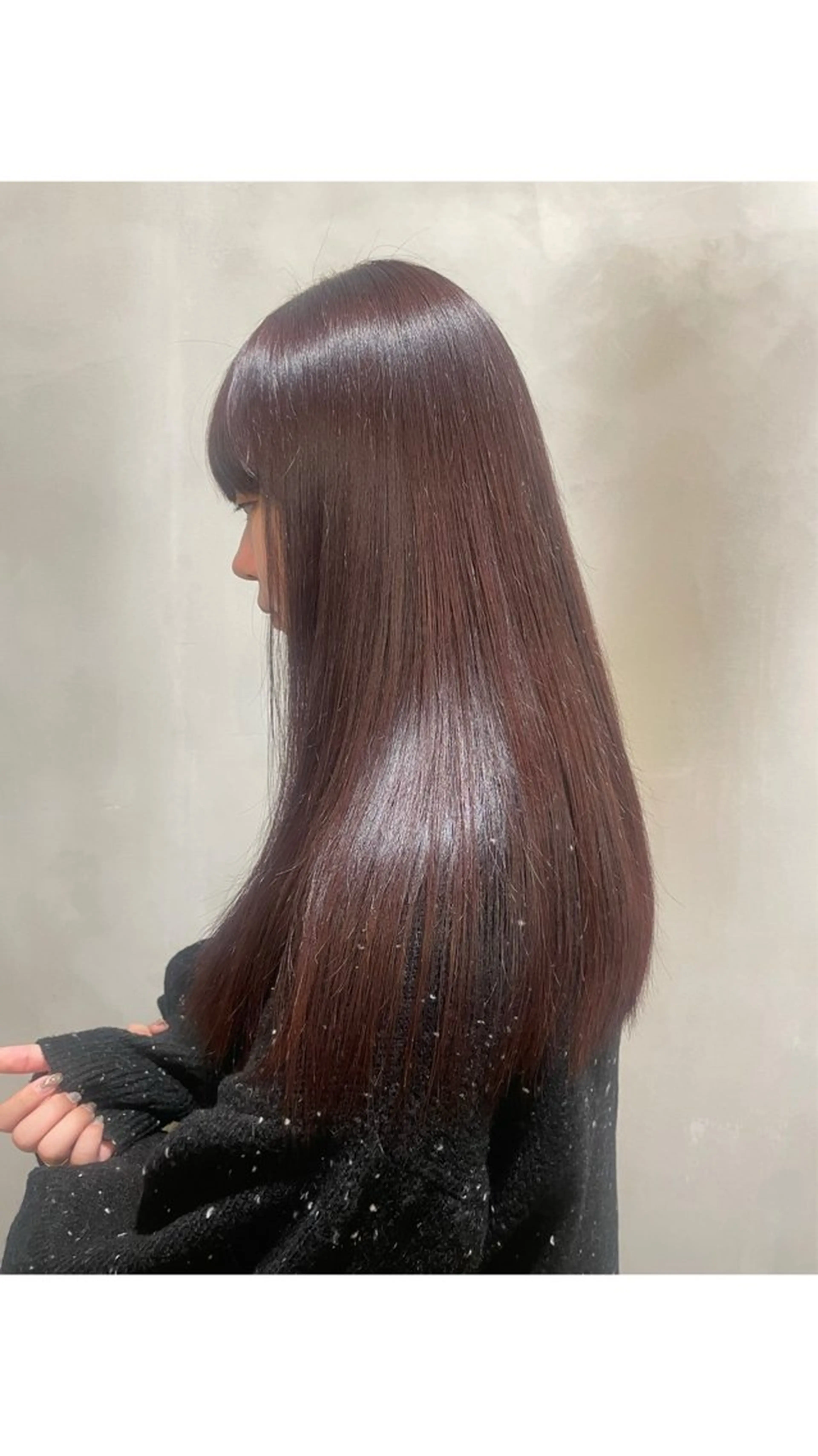 ロング 縮毛矯正 柴田 美育のヘアスタイル