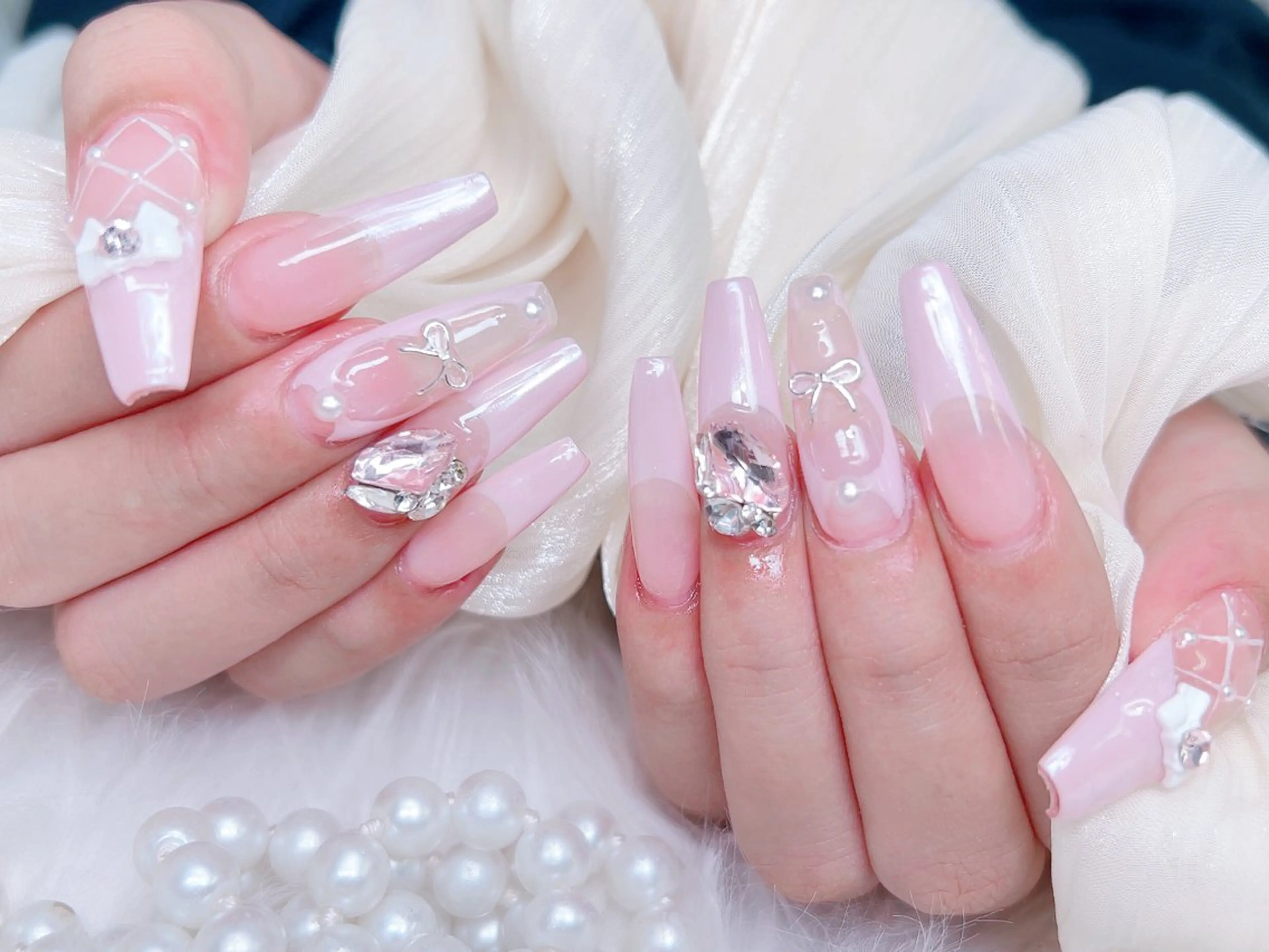 ネイル ハンドネイル M🌷nail 長さだし専門店のネイルデザイン