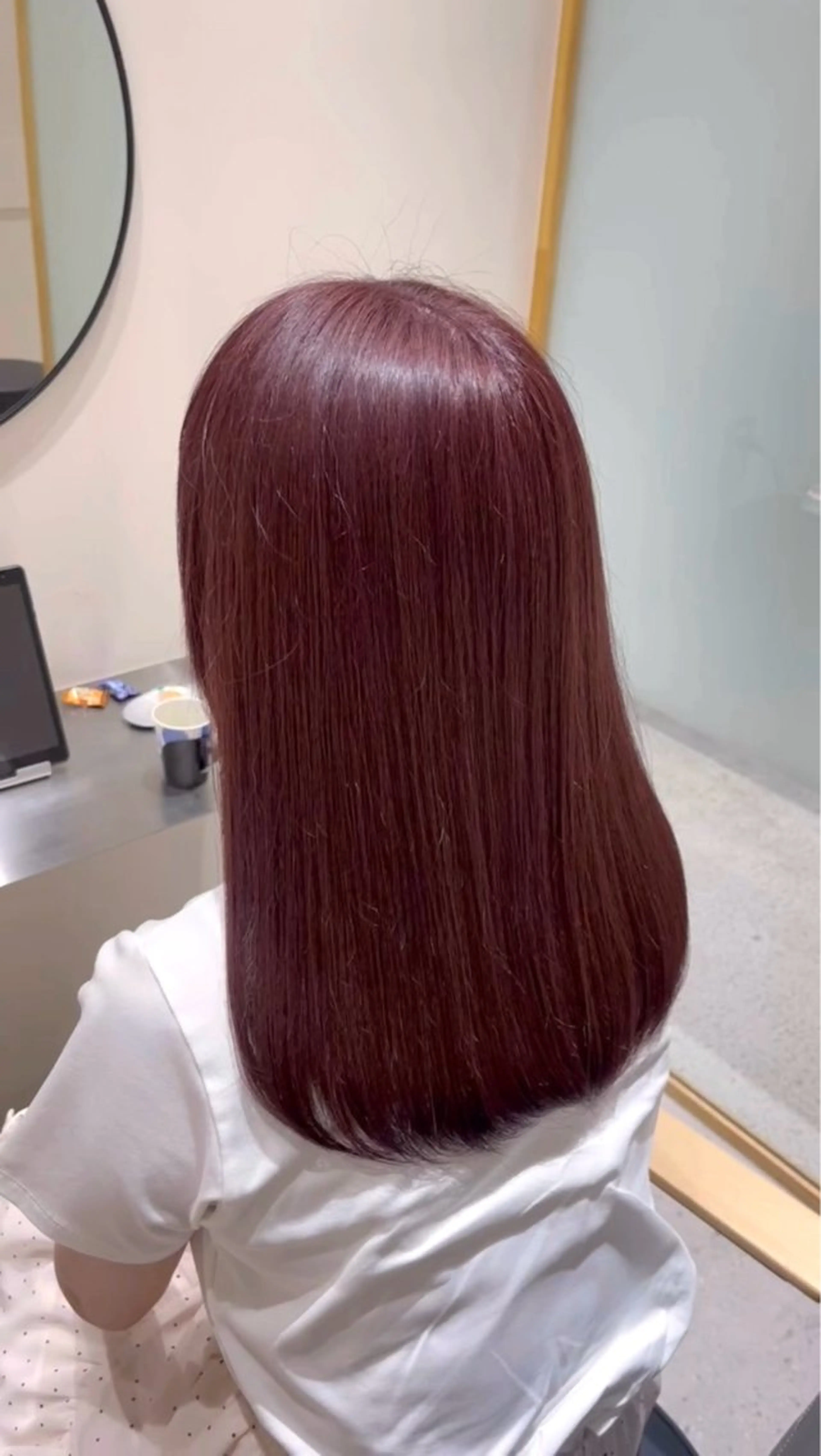 ミディアム 透明感カラー/顔周り カット🎀ヒラバルのヘアスタイル