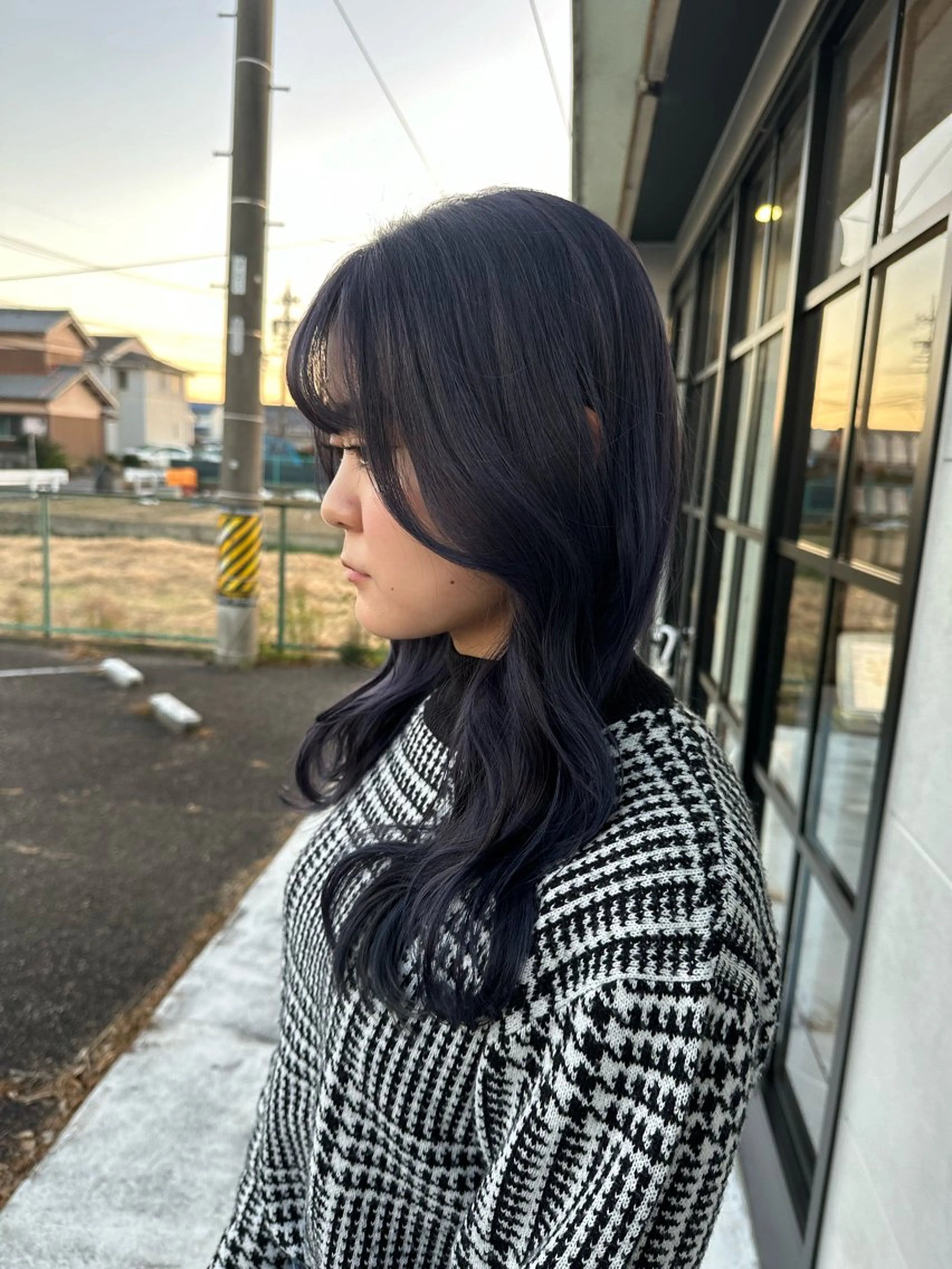 セミロング ヘアカラー トリートメント 𝑭𝒖𝒌𝒂🩶 モテ髪×透明感カラーのヘアスタイル