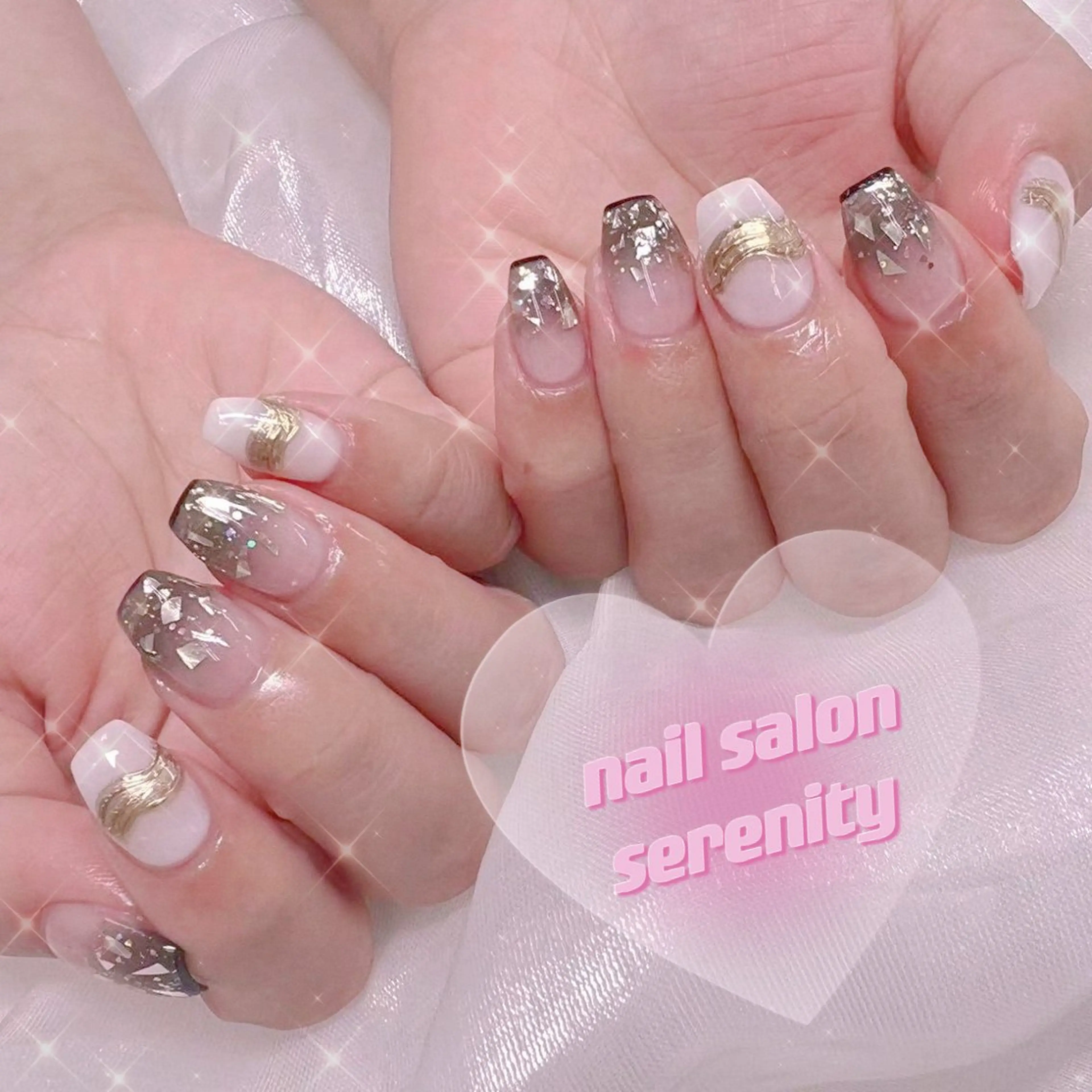ネイル ハンドネイル ハンドケア ✨Serenity ワンホンネイルのネイルデザイン