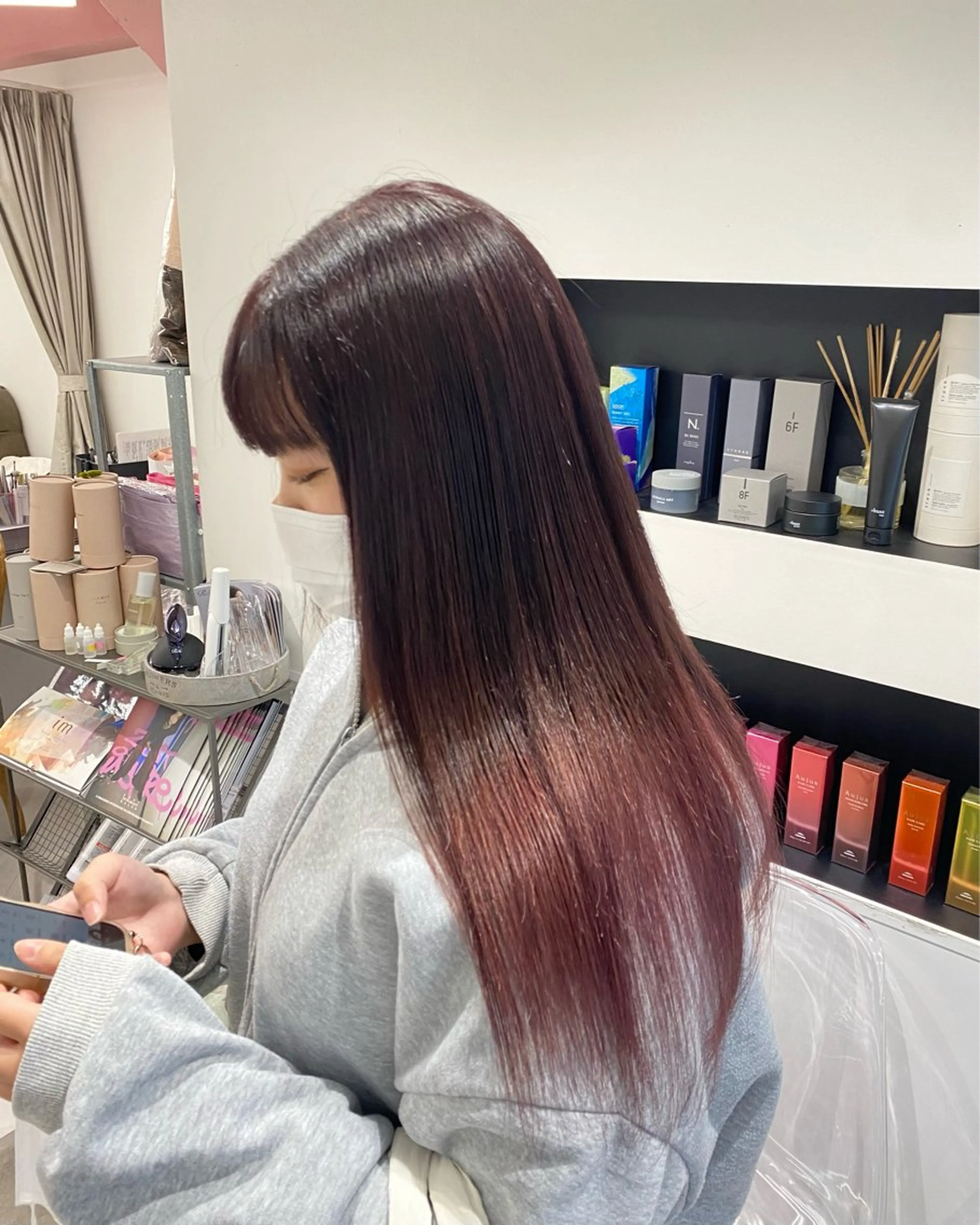 カラー ヘアカラー ルイ🪐‪⋆𓈒𓏸 【ボブ/ハイトーン】のヘアスタイル