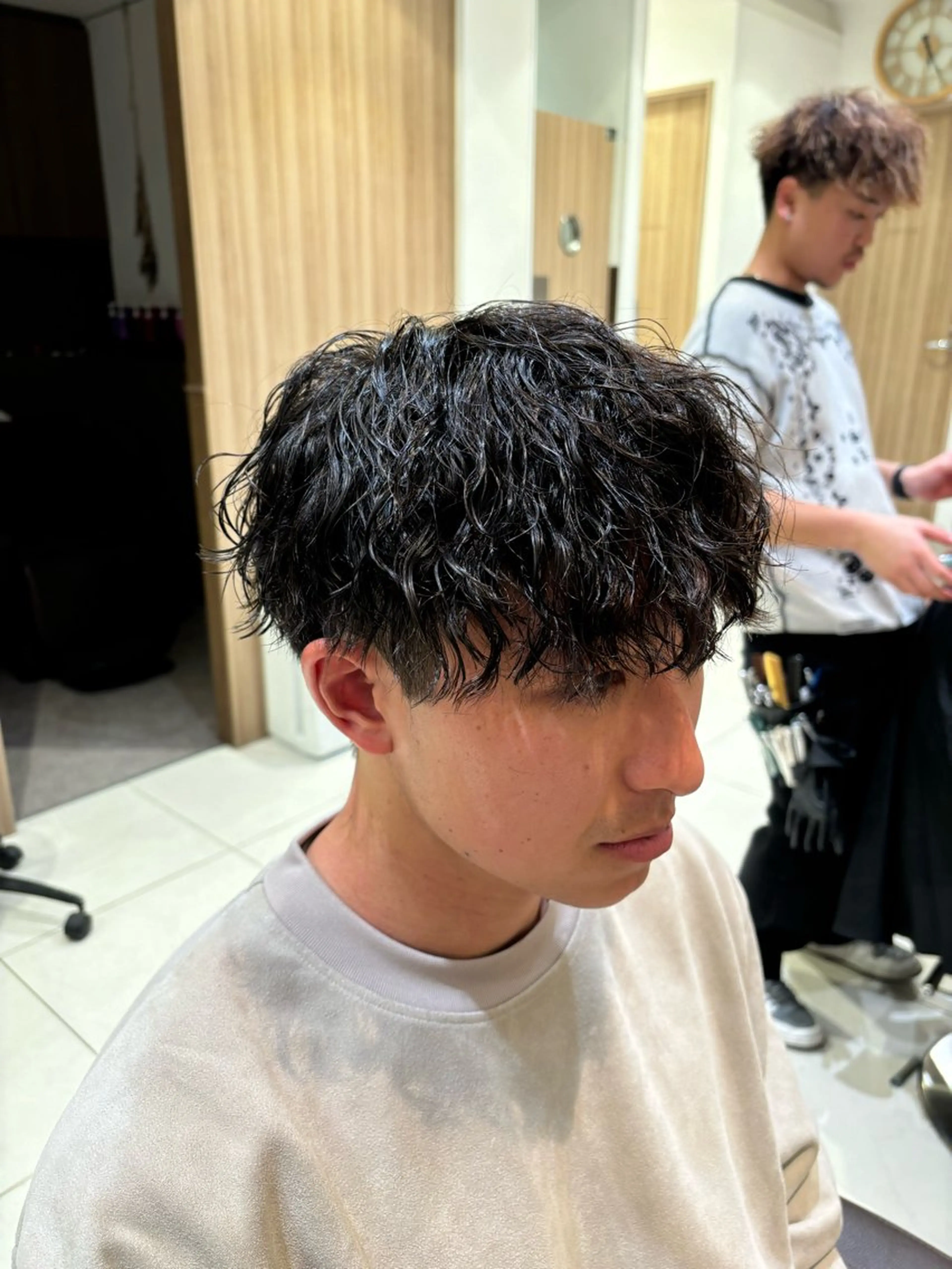 パーマ メンズ 波巻きスパイラル・ カルマ/aoiのヘアスタイル