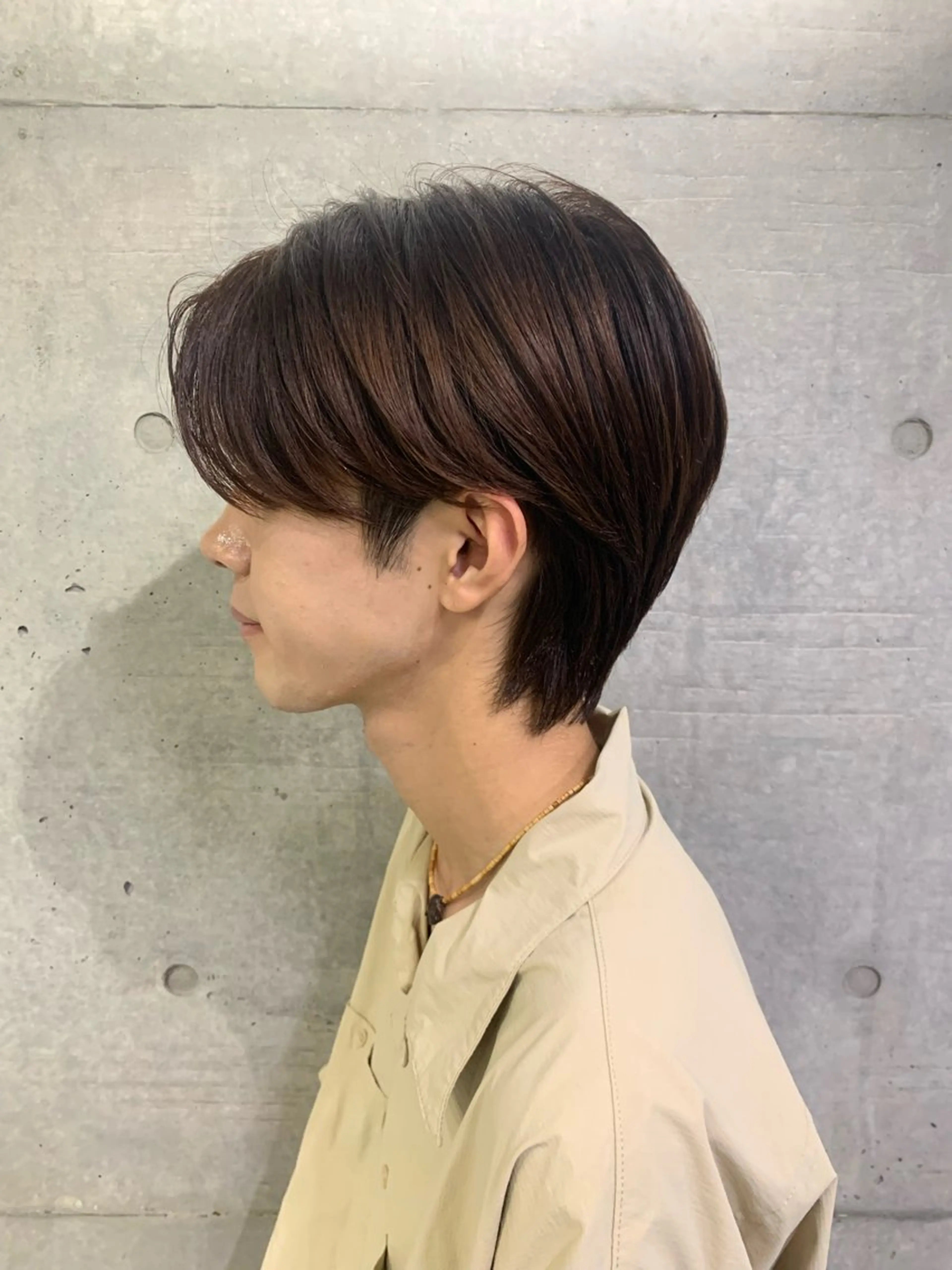 ロング カラー メンズ メンズ韓国風 ブラウンカラー 透明感カラー ピンクカラー ピンクブラウン ヘアカラー トリートメント THE./ブリーチ 透感カラー/髪質改善のヘアスタイル