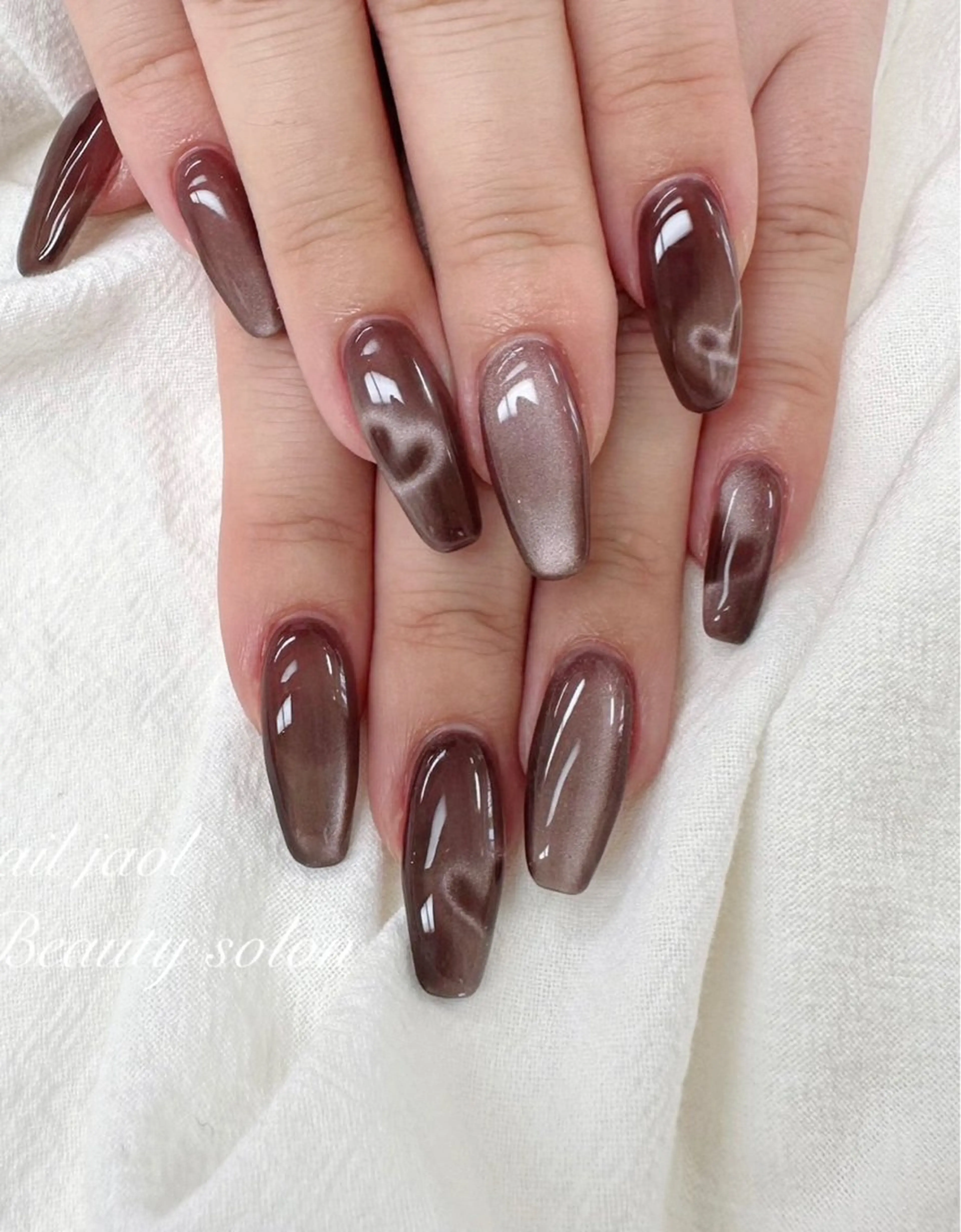 ロング 韓国風ヘア ハンドネイル nail jaol池袋店所属・ネイルJaol 池袋のネイルデザイン
