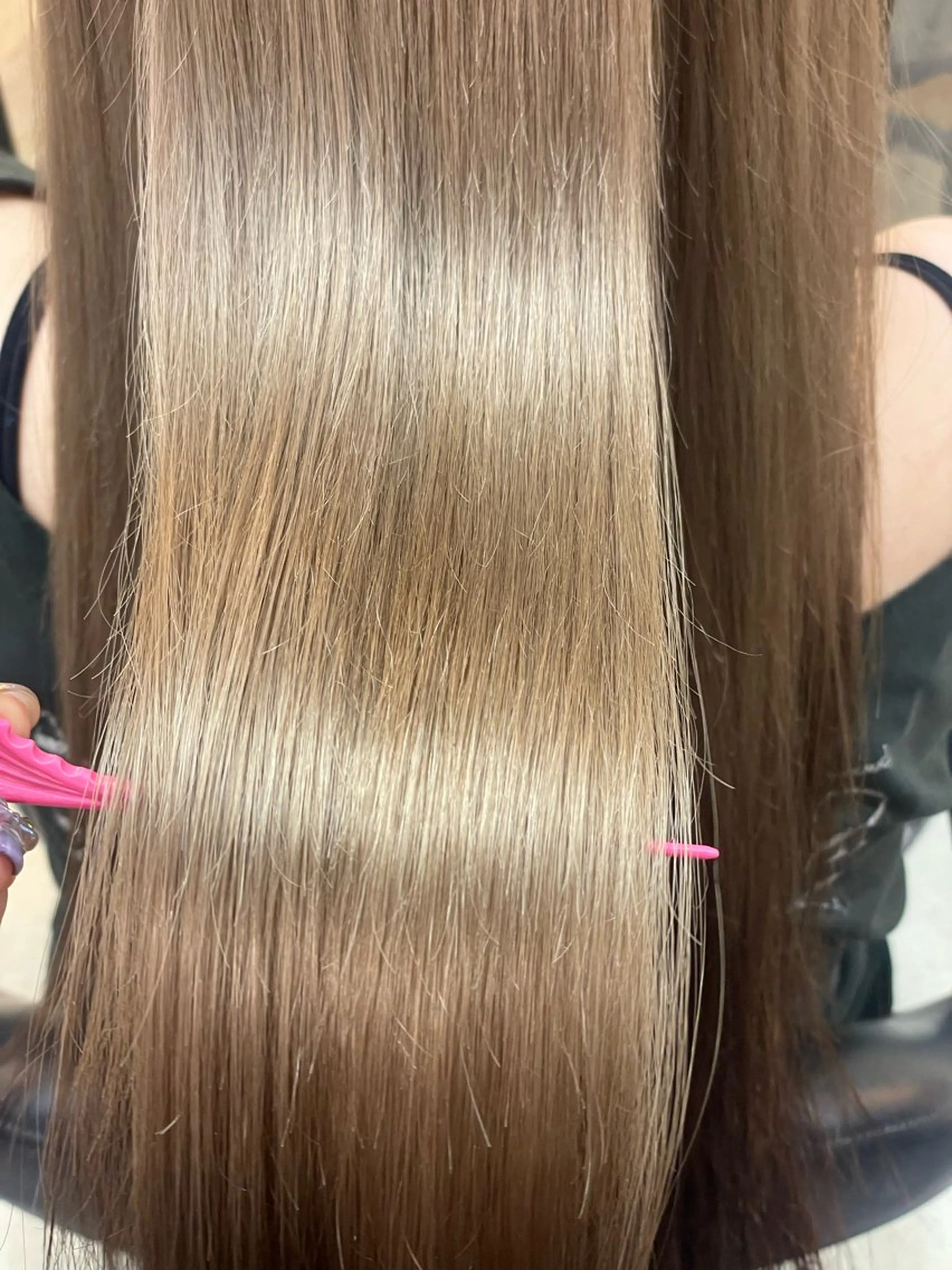 ロング ヘアカラー アリヤマ メイカのヘアスタイル