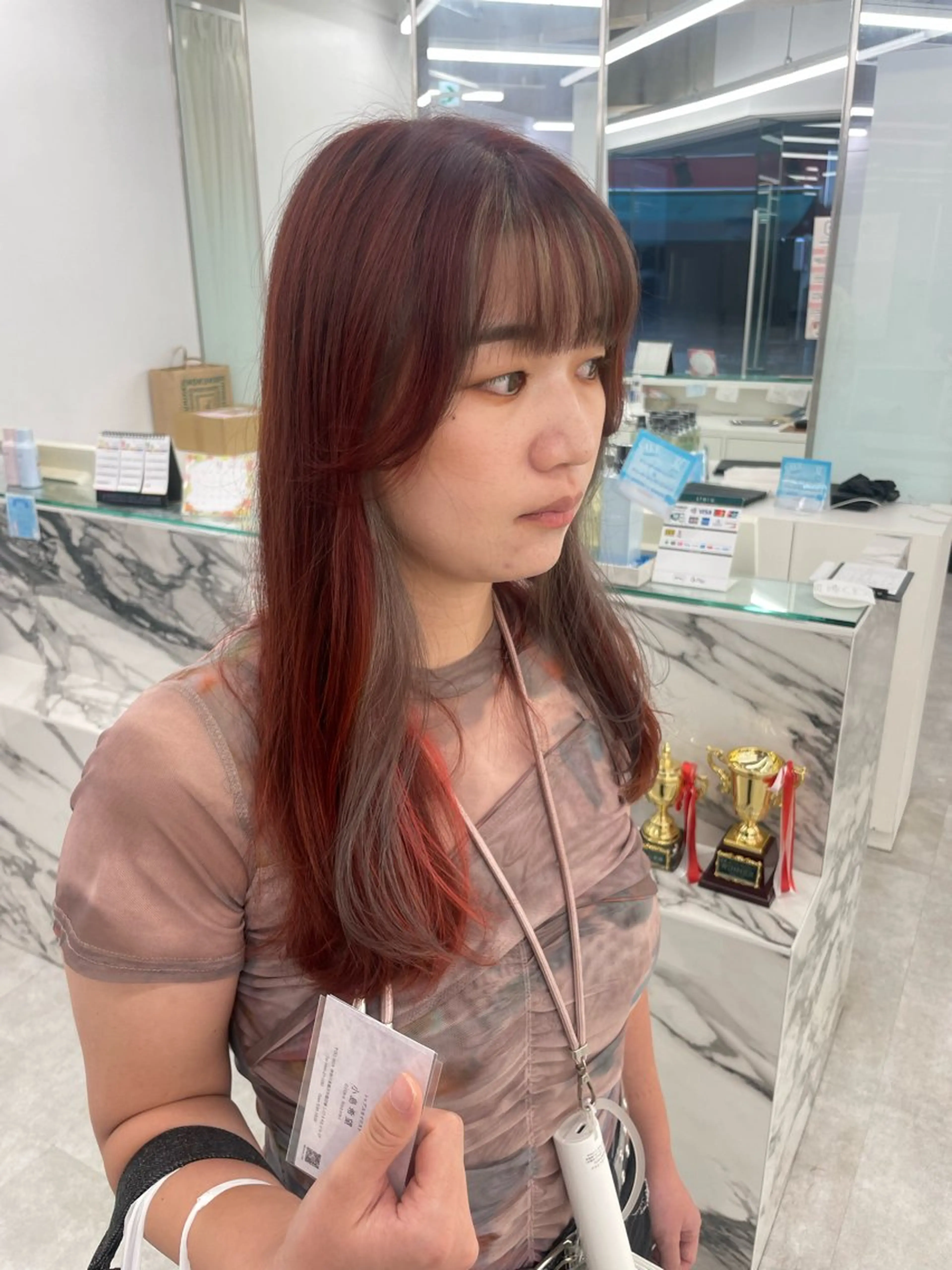 ロング カラー ヘアアレンジ カット ヘアカラー 【Brown】おじま のぞみのヘアスタイル