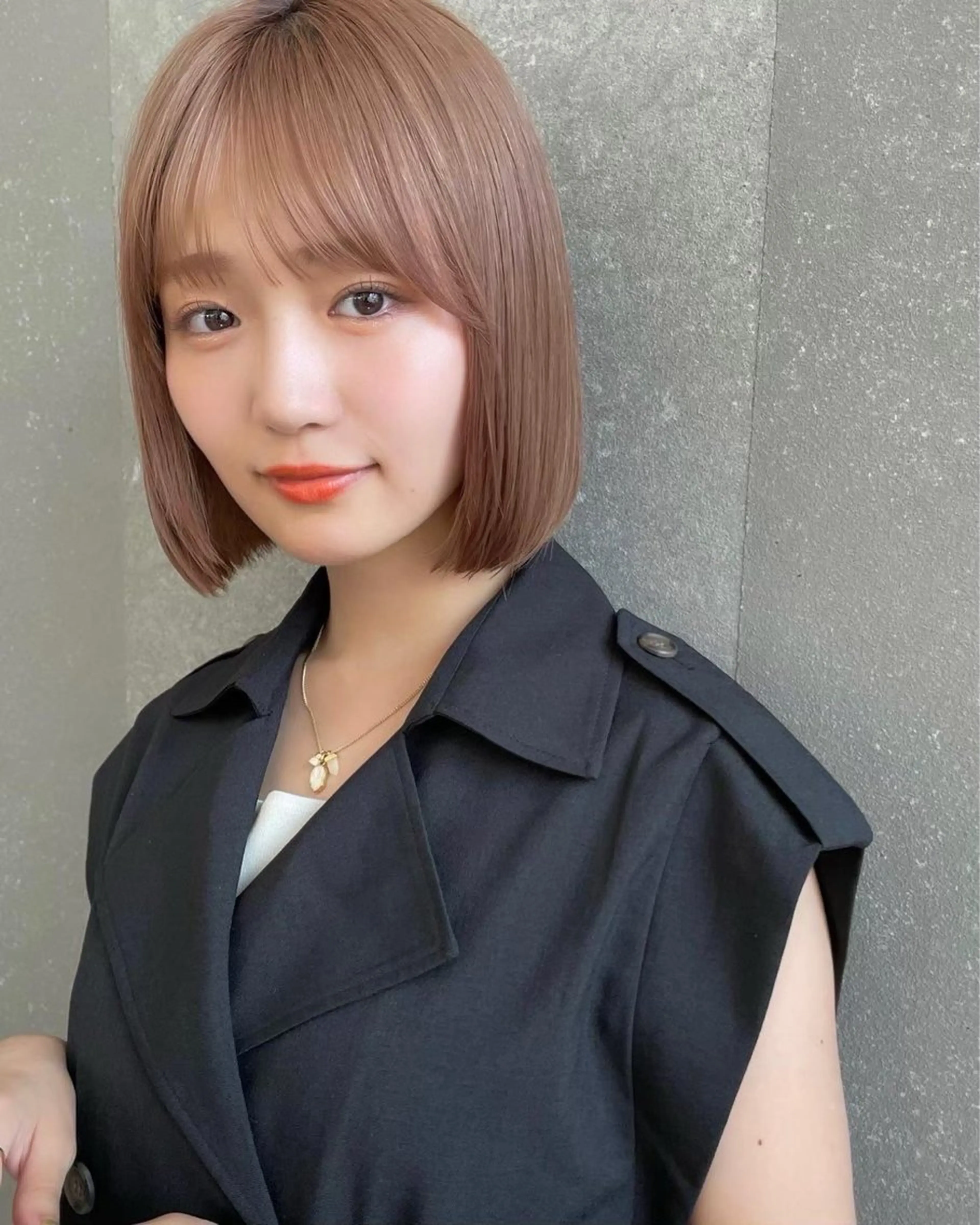 カラー ボブ ✨Riria✨ ブリーチなしカラーのヘアスタイル