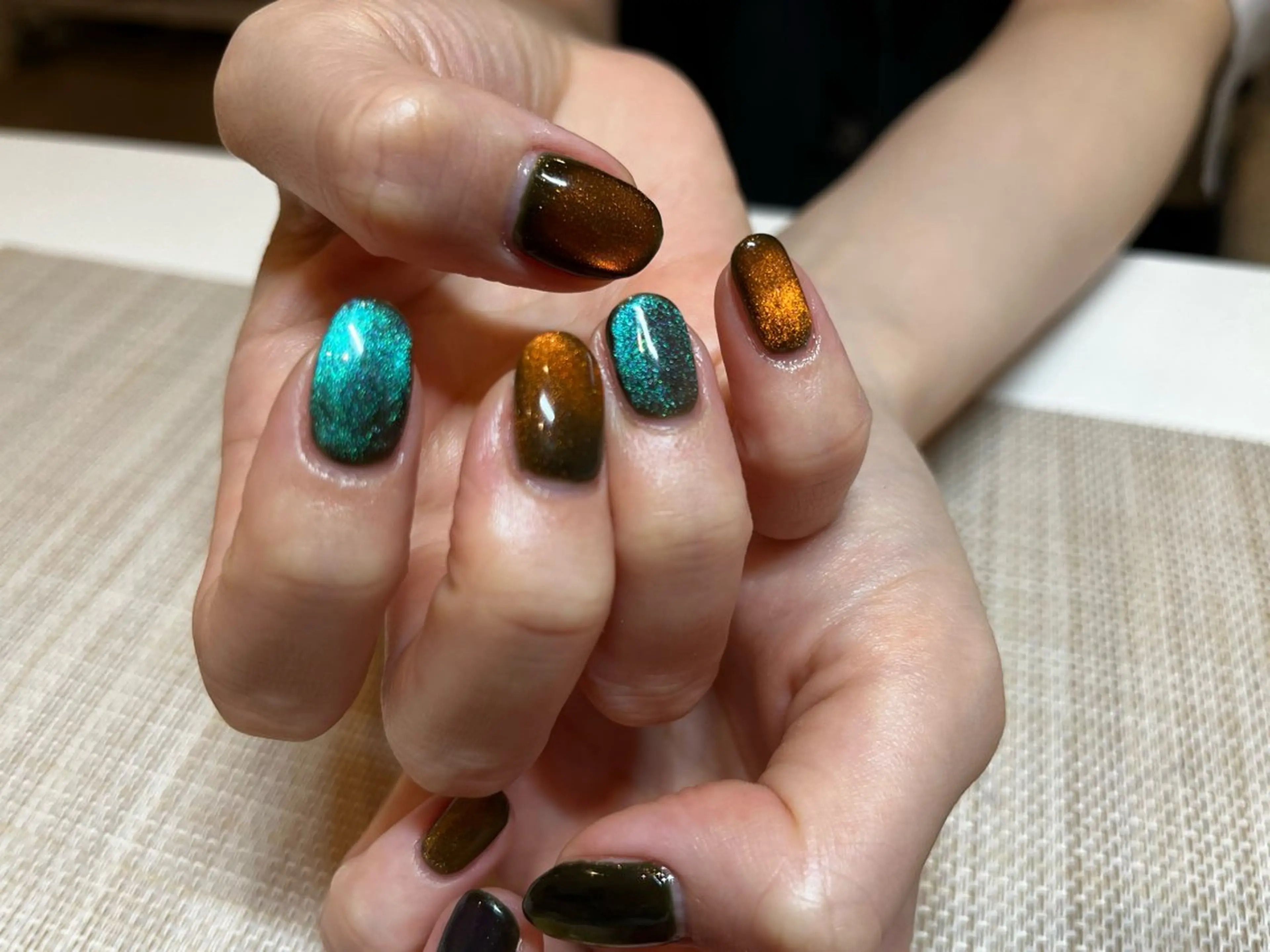 ネイル マグネットネイル ハンドネイル N's Nailのネイルデザイン