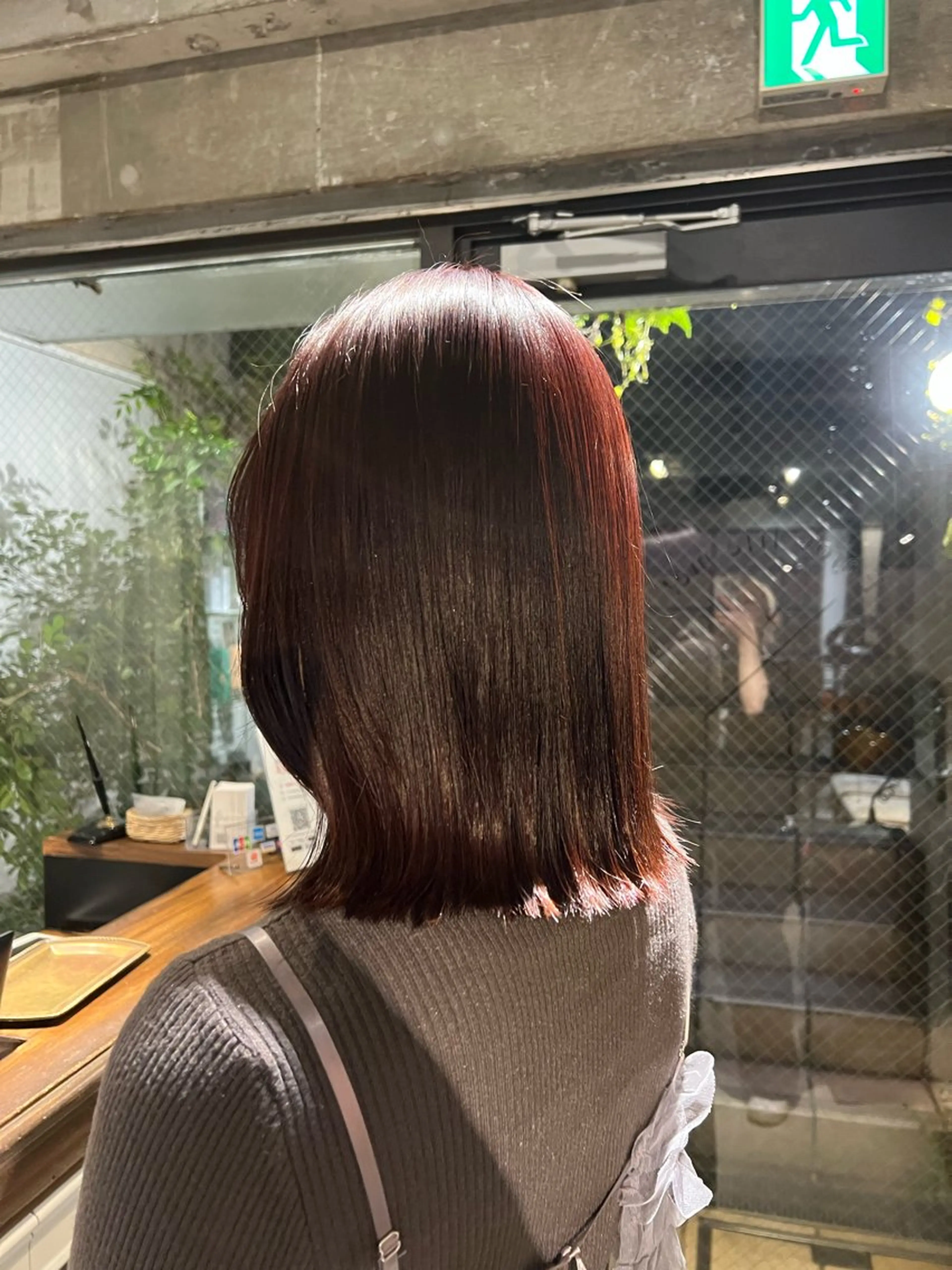 ミディアム ヘアカラー パーマ×透明感カラー MIOのヘアスタイル