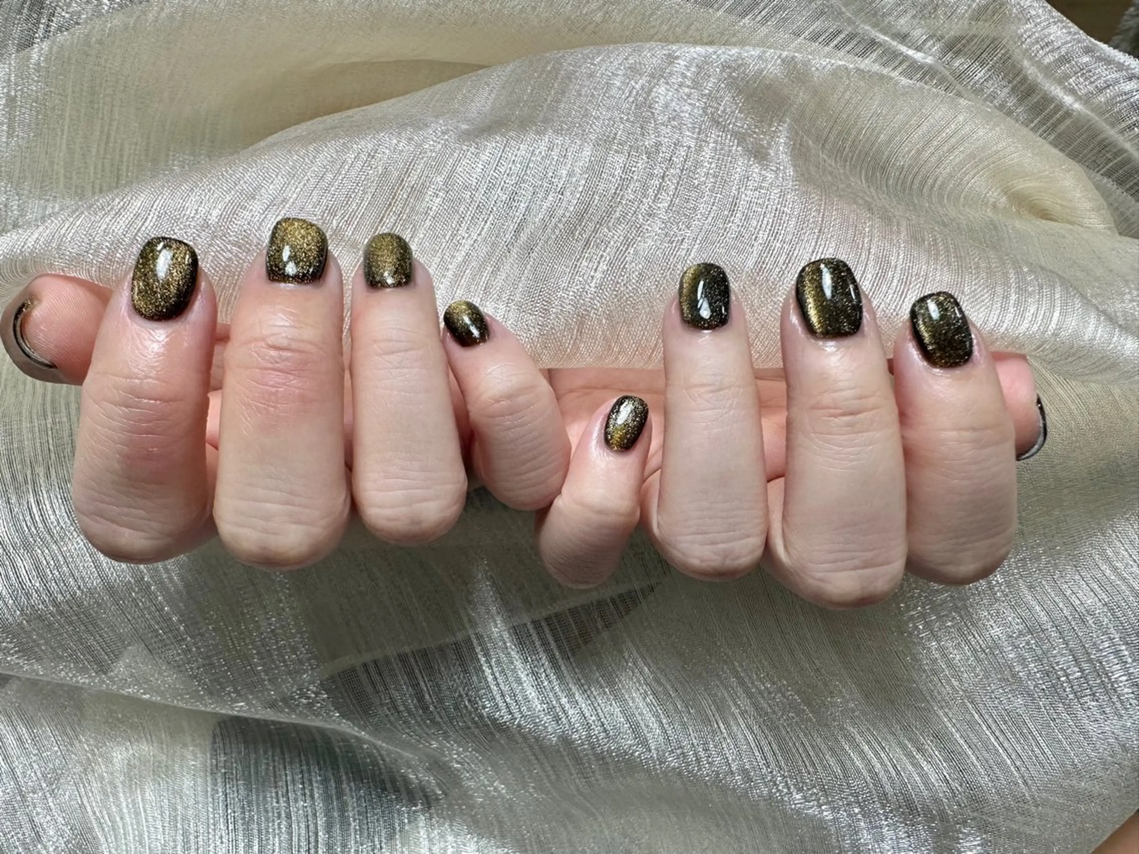 ネイル 長さ出し フレンチネイル グラデーション マグネットネイル マグネットフレンチ ハンドネイル ハンドケア ⭐️Dreamy Nail⭐️のネイルデザイン