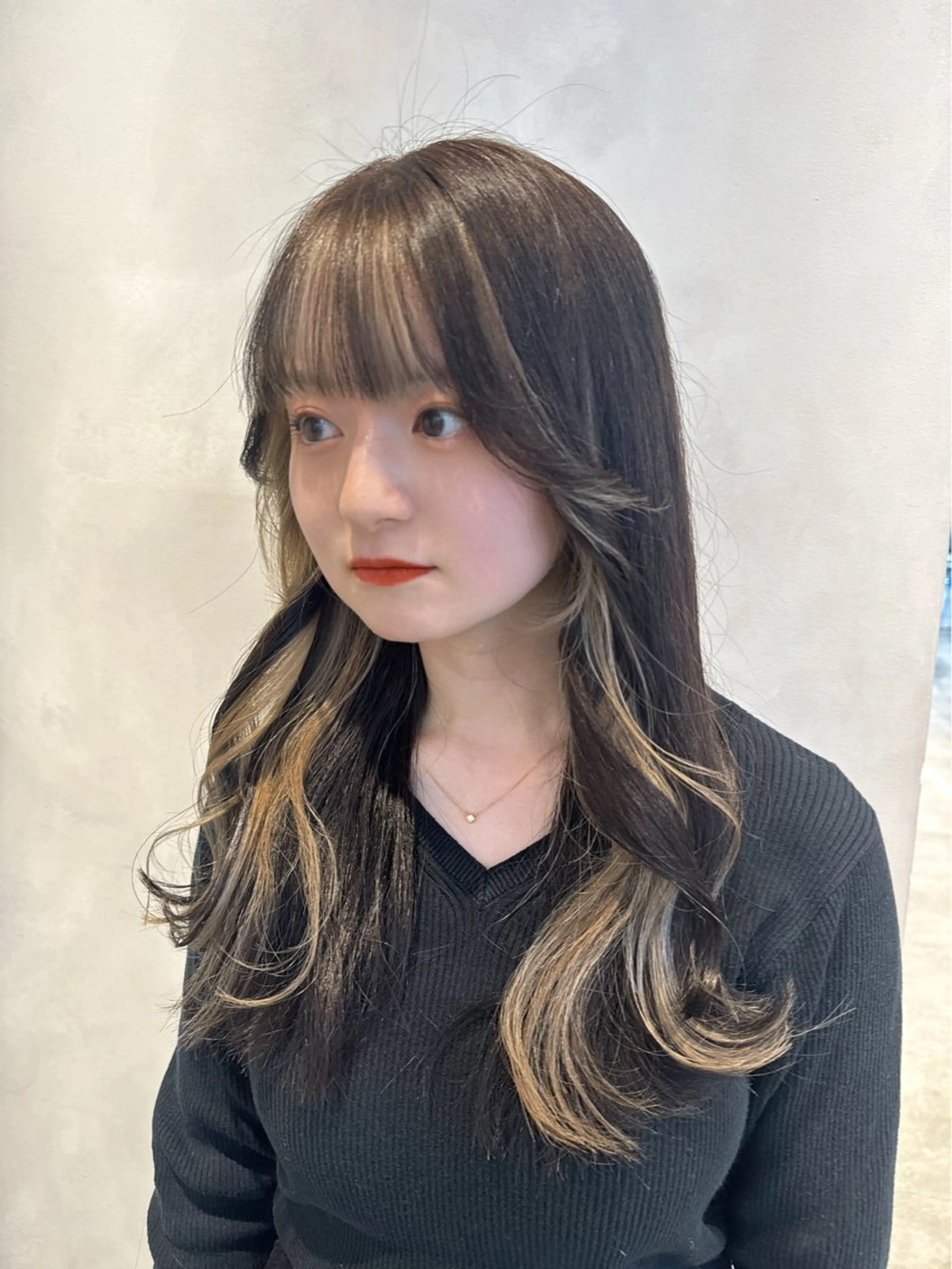 ロング カラー カット ヘアカラー トリートメント 透明感カラー✨艶髪 制作🌱山根あゆみのヘアスタイル