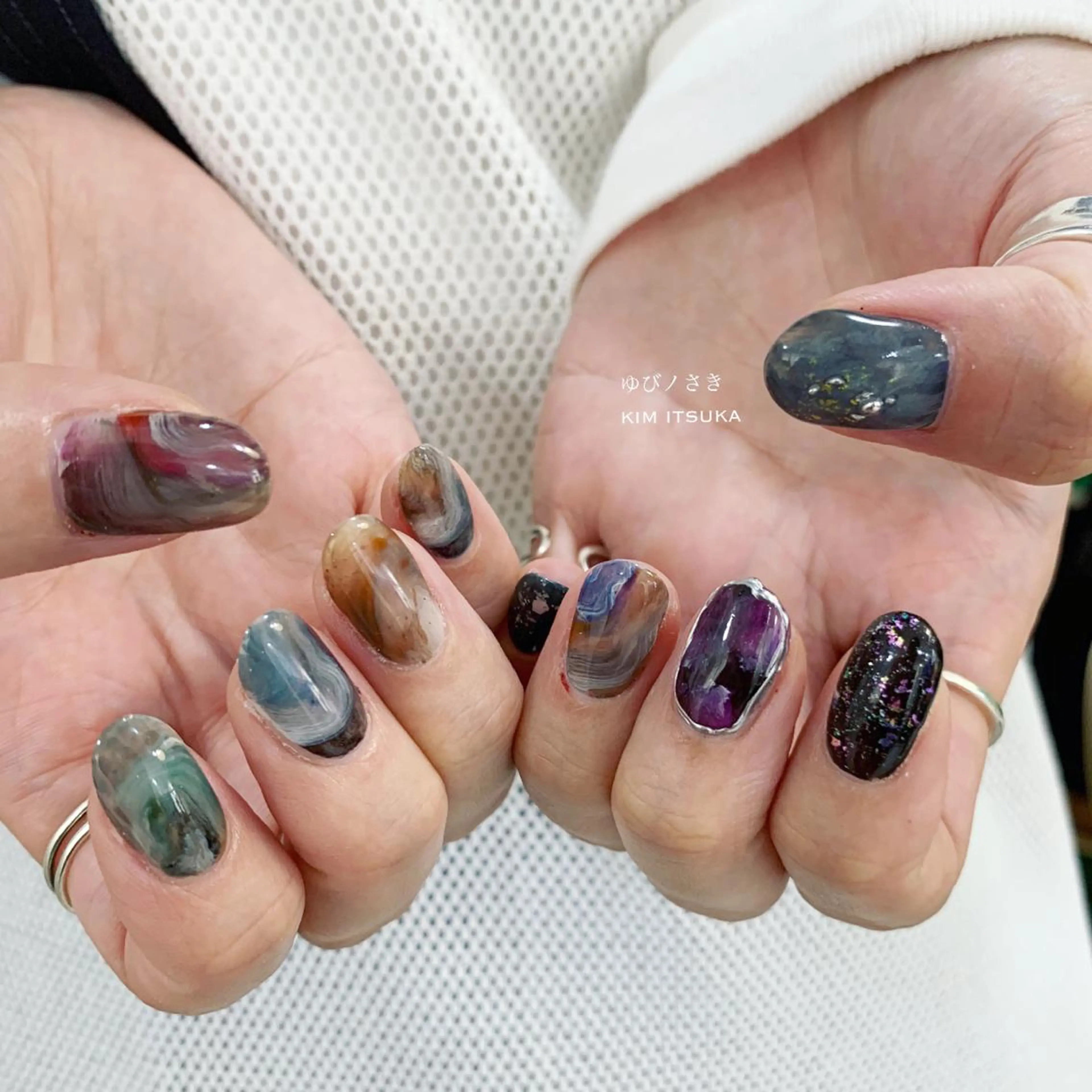 ネイル ゆびノさき茨木店 ニュアンス/アートのネイルデザイン