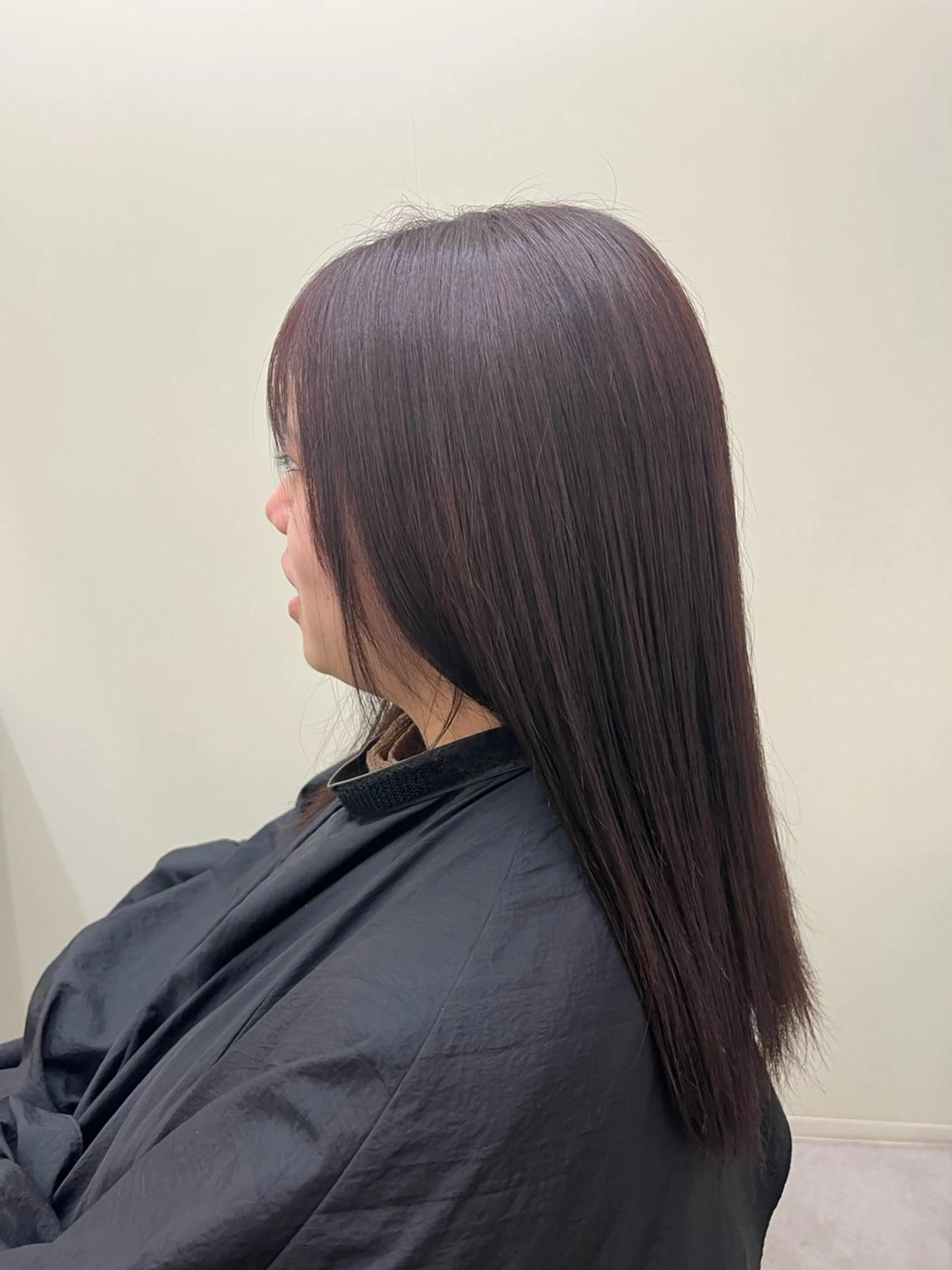 セミロング ピンクブラウン ヘアカラー number所属・大橋 瑞紀のヘアスタイル