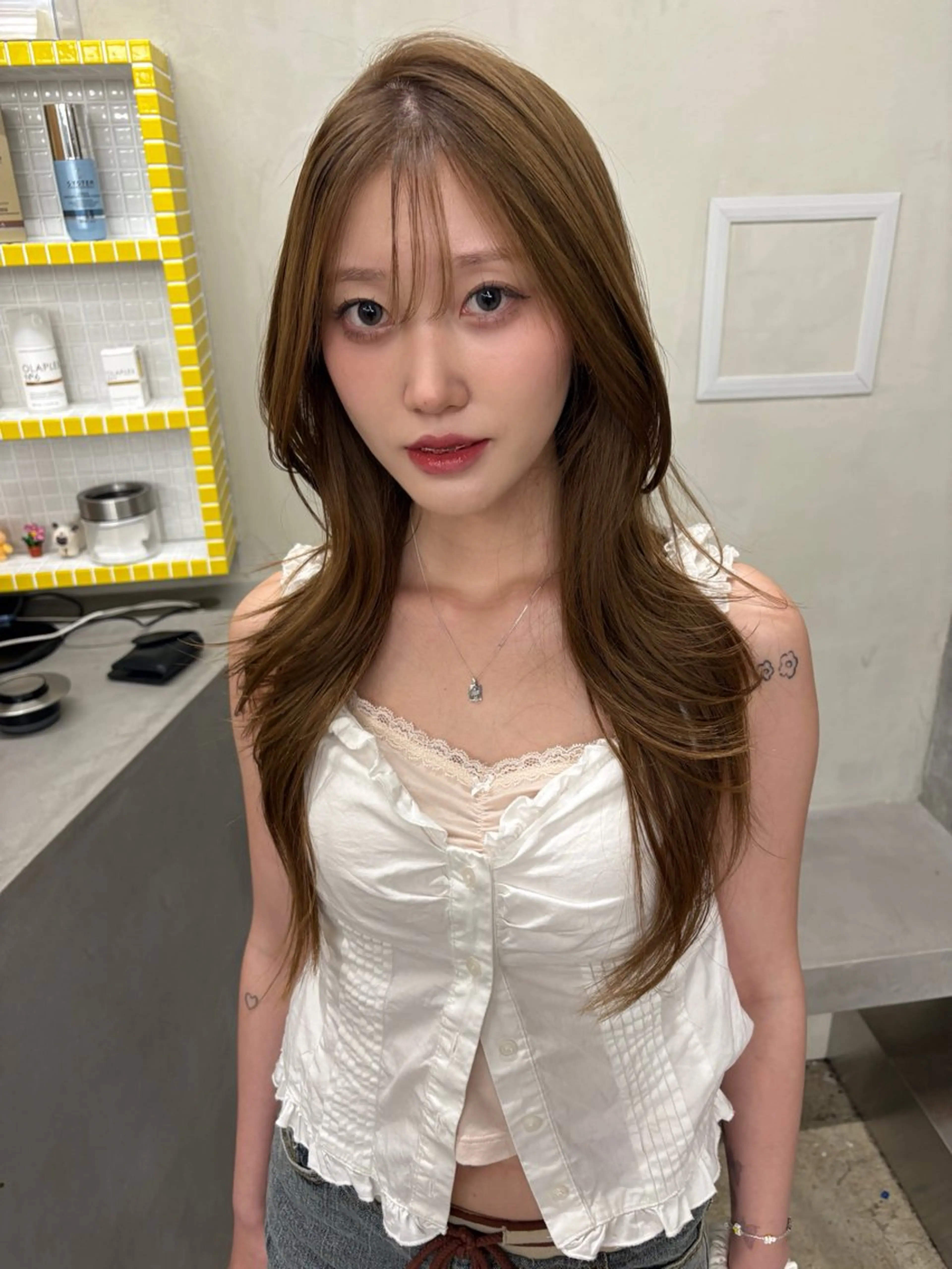 ロング レイヤーカット カット yuuna/ ハッシュカット🎀のヘアスタイル