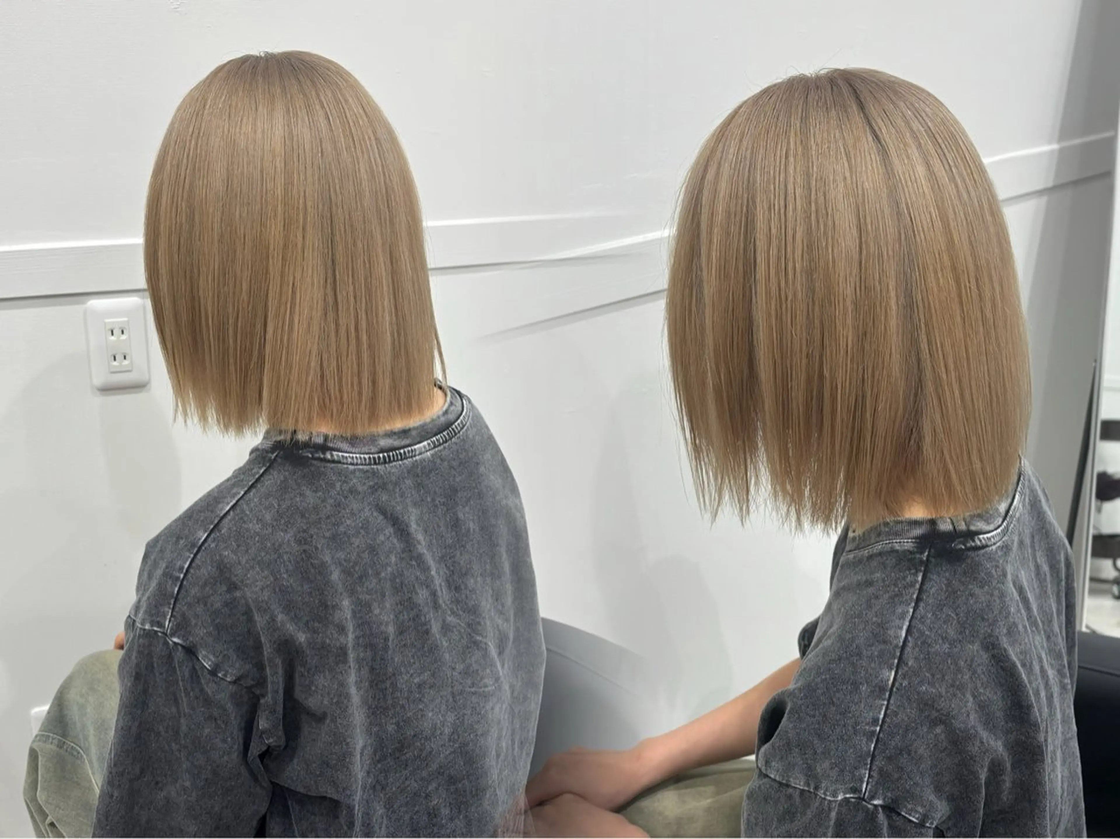 ミディアム カラー ベージュカラー ブリーチ ケアブリーチ 透明感カラー ハイトーンカラー Licohair所属・hokama ryuseiのヘアスタイル