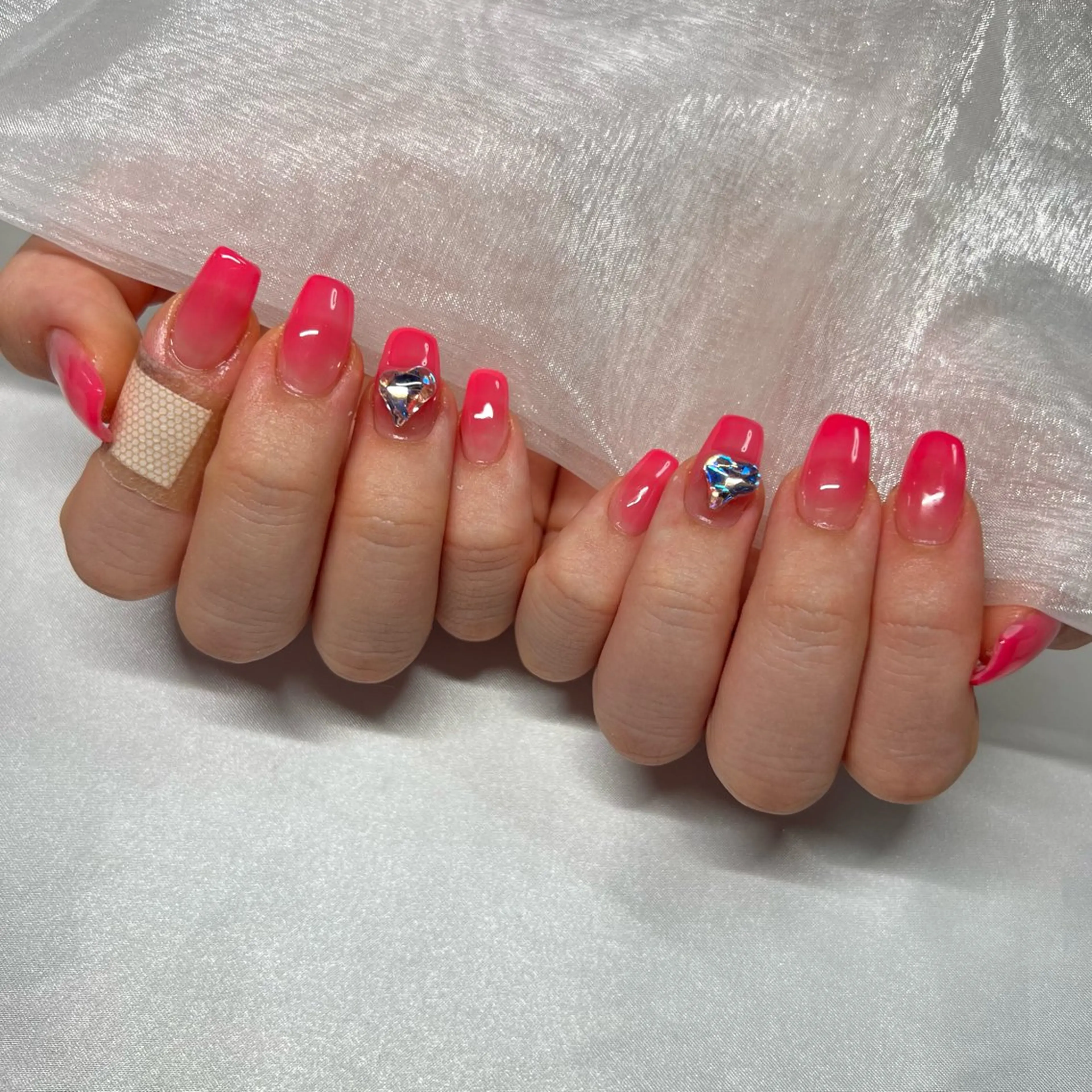 ネイル ジェルネイル 韓国ネイル ラメ(グリッター) マグネットネイル ミラーネイル ハンドネイル -nail salon-Reward所属・nail salon Rewardのネイルデザイン