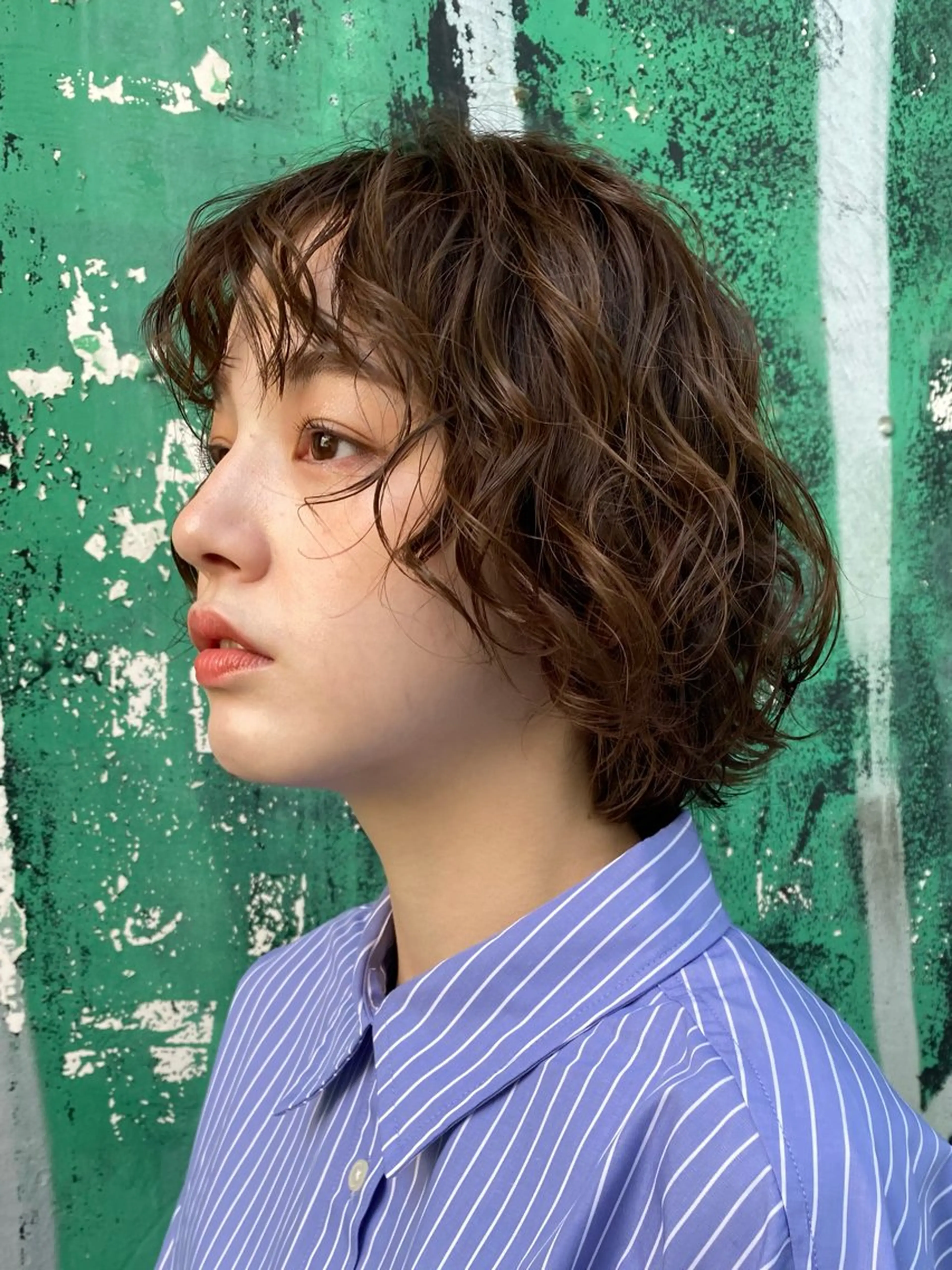 ショート カット パーマ 似合わせスタイル 山本風太のヘアスタイル