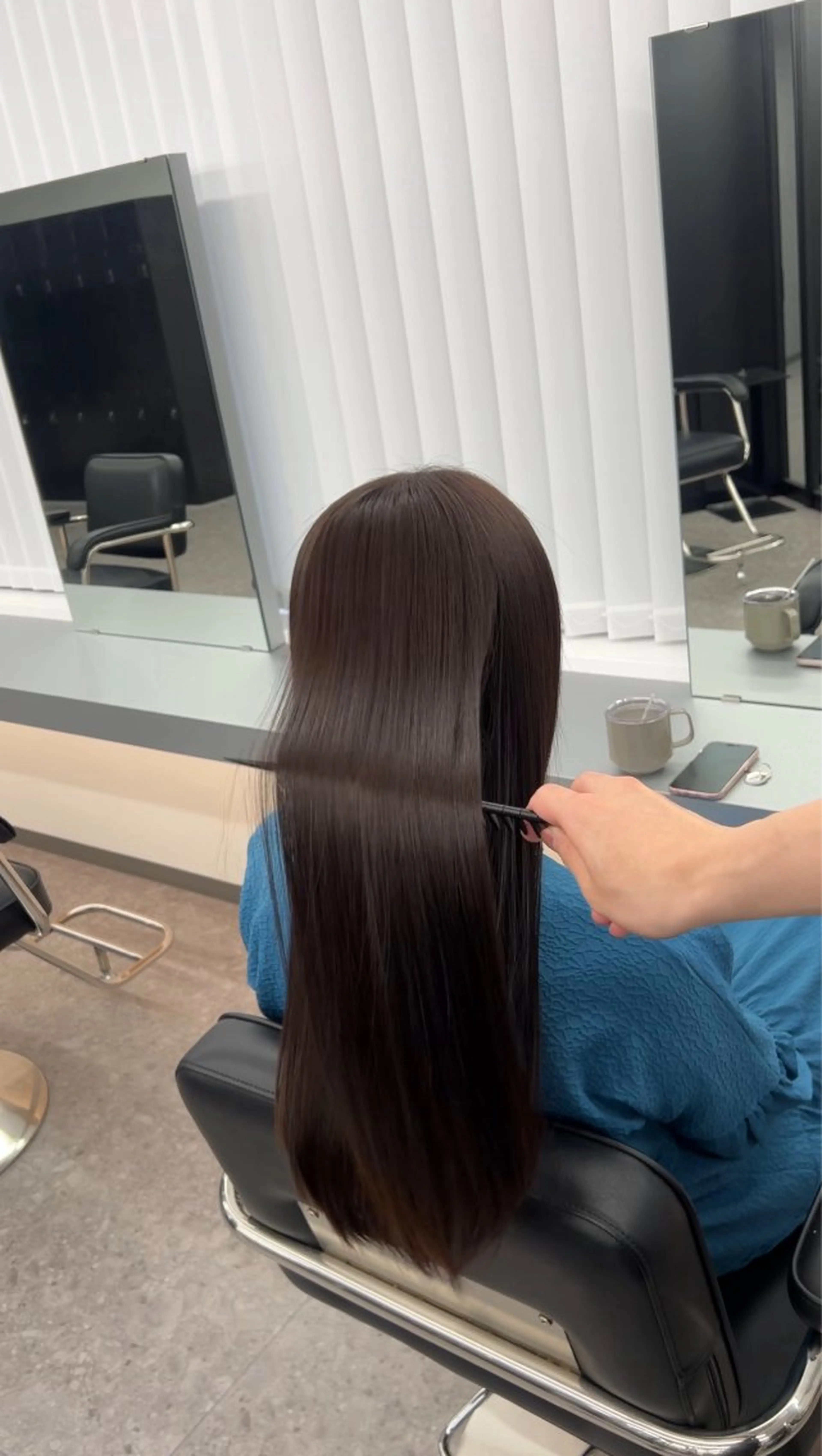 ロング 髪質改善ストレート /髪質改善/中内寛太のヘアスタイル