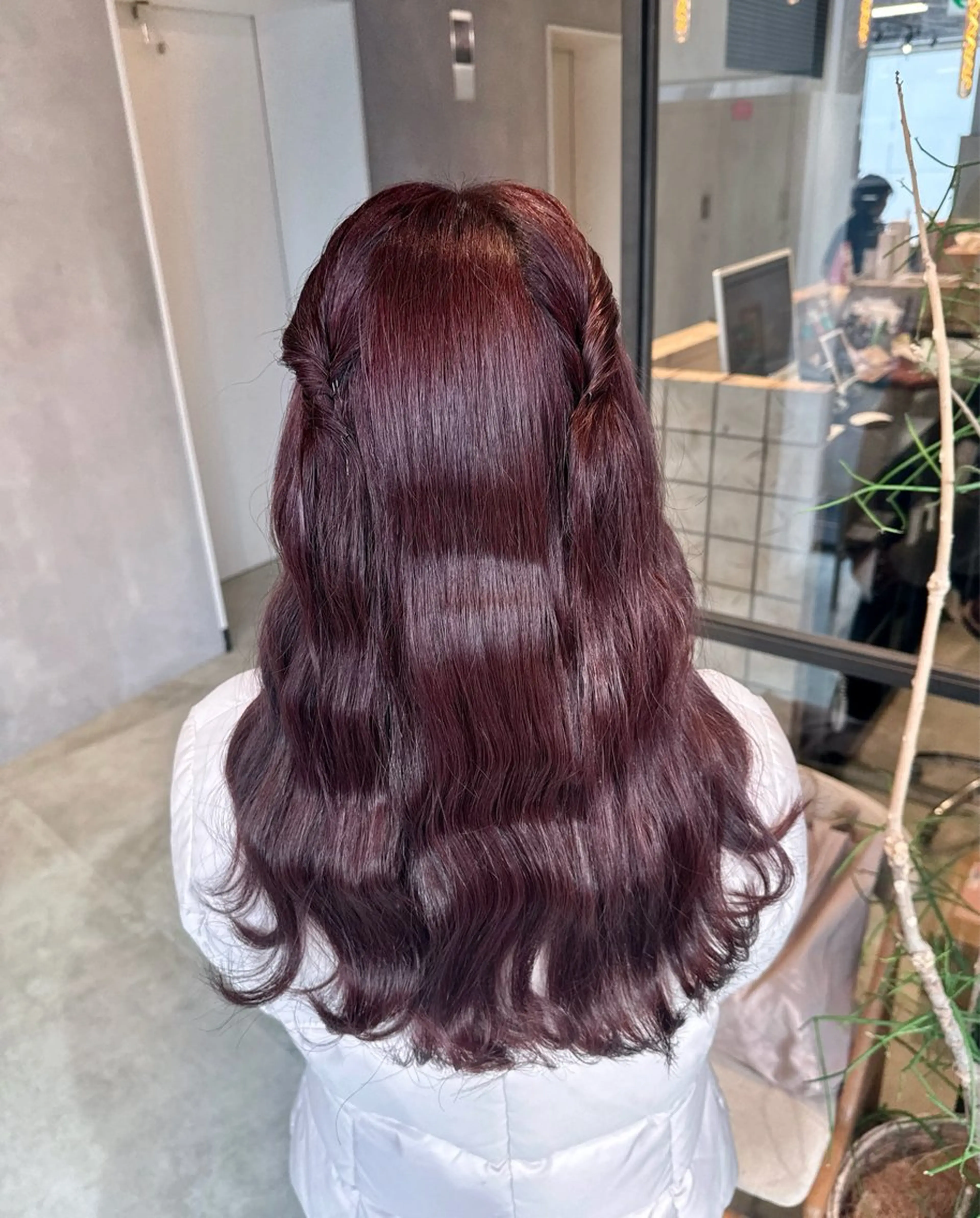 カラー ピンクカラー ピンクパープル ヘアカラー トリートメント 透明感カラー✨艶髪 制作🌱山根あゆみのヘアスタイル
