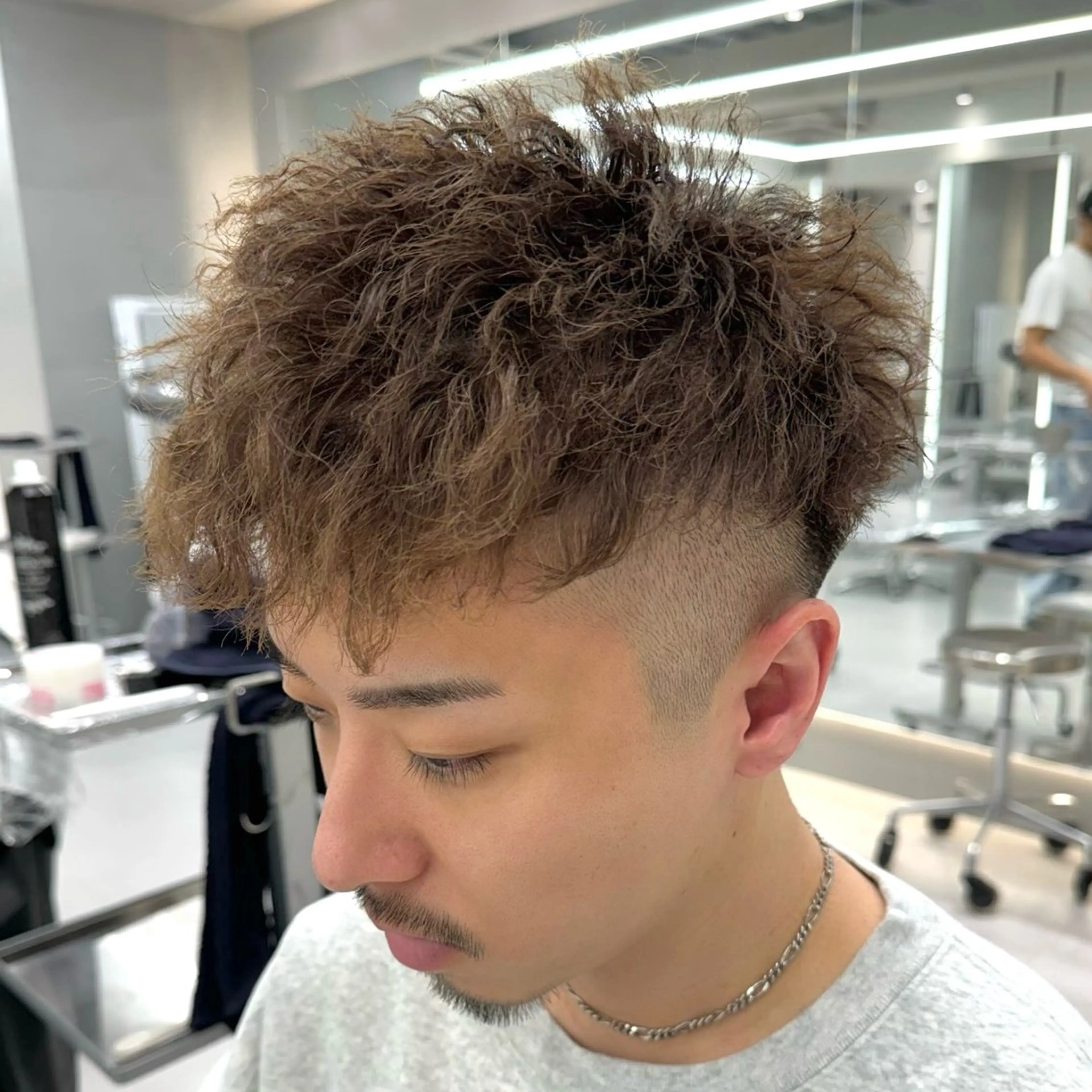 メンズ カット パーマ ヘアセット メンズスタイル 🇰🇷パーマのヘアスタイル