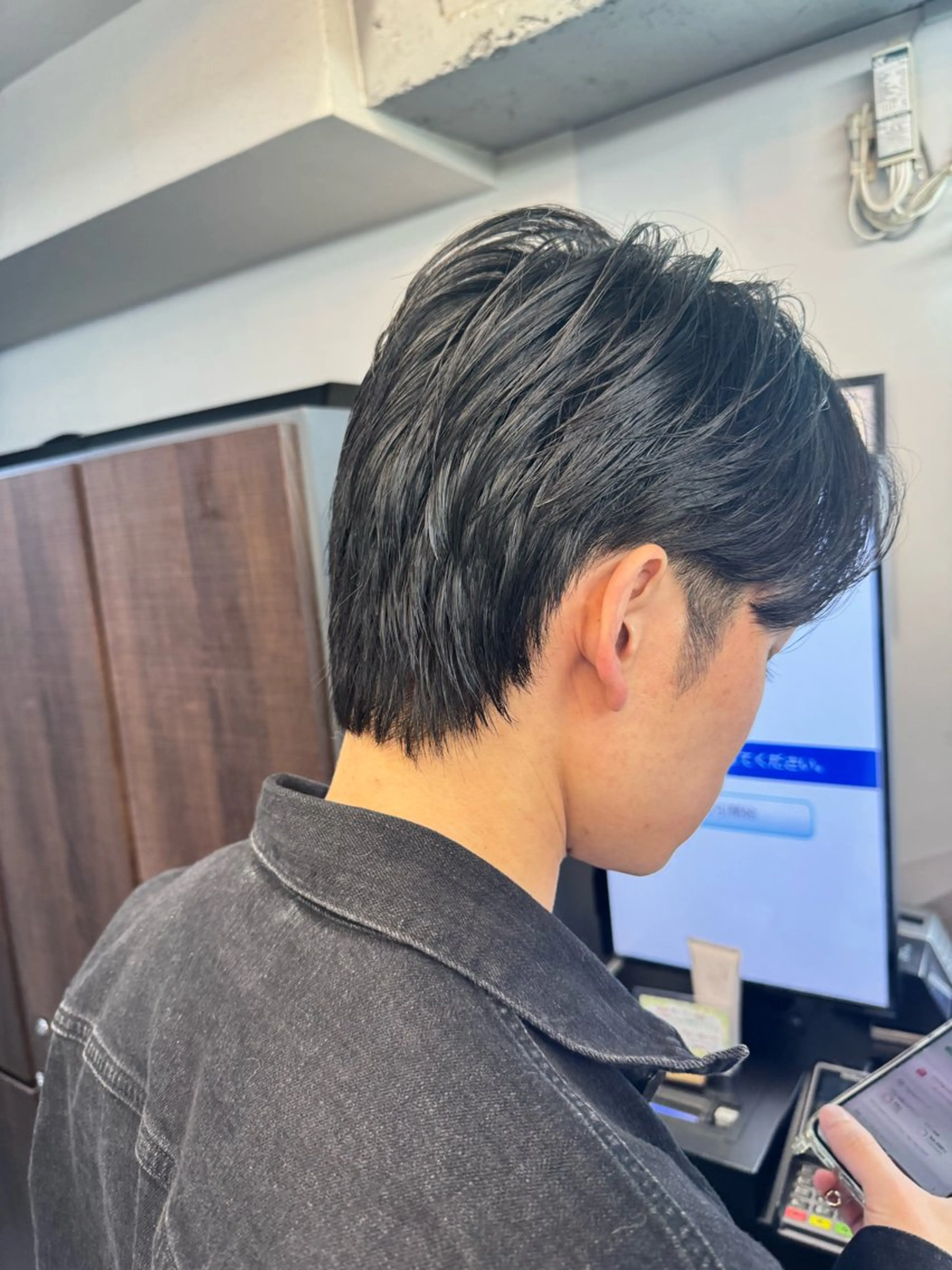 ショート パーマ メンズ センターパート ショートヘア カット 縮毛矯正 トリートメント 💈メンズカット/メ ンズパーマ/Yutoのヘアスタイル