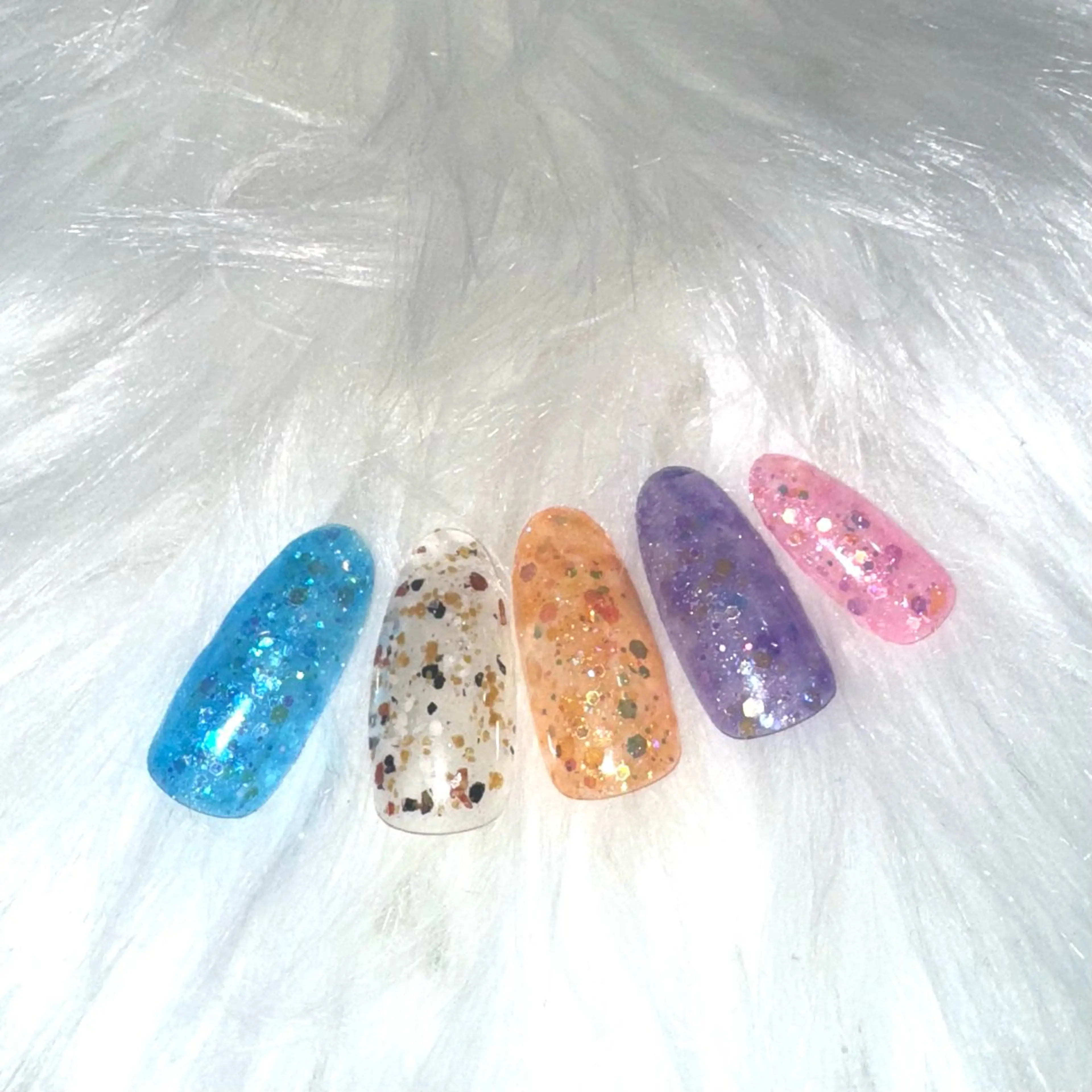 ネイル オーロラネイル ホログラムネイル ワンカラーネイル 大塚 澄玲のネイルデザイン