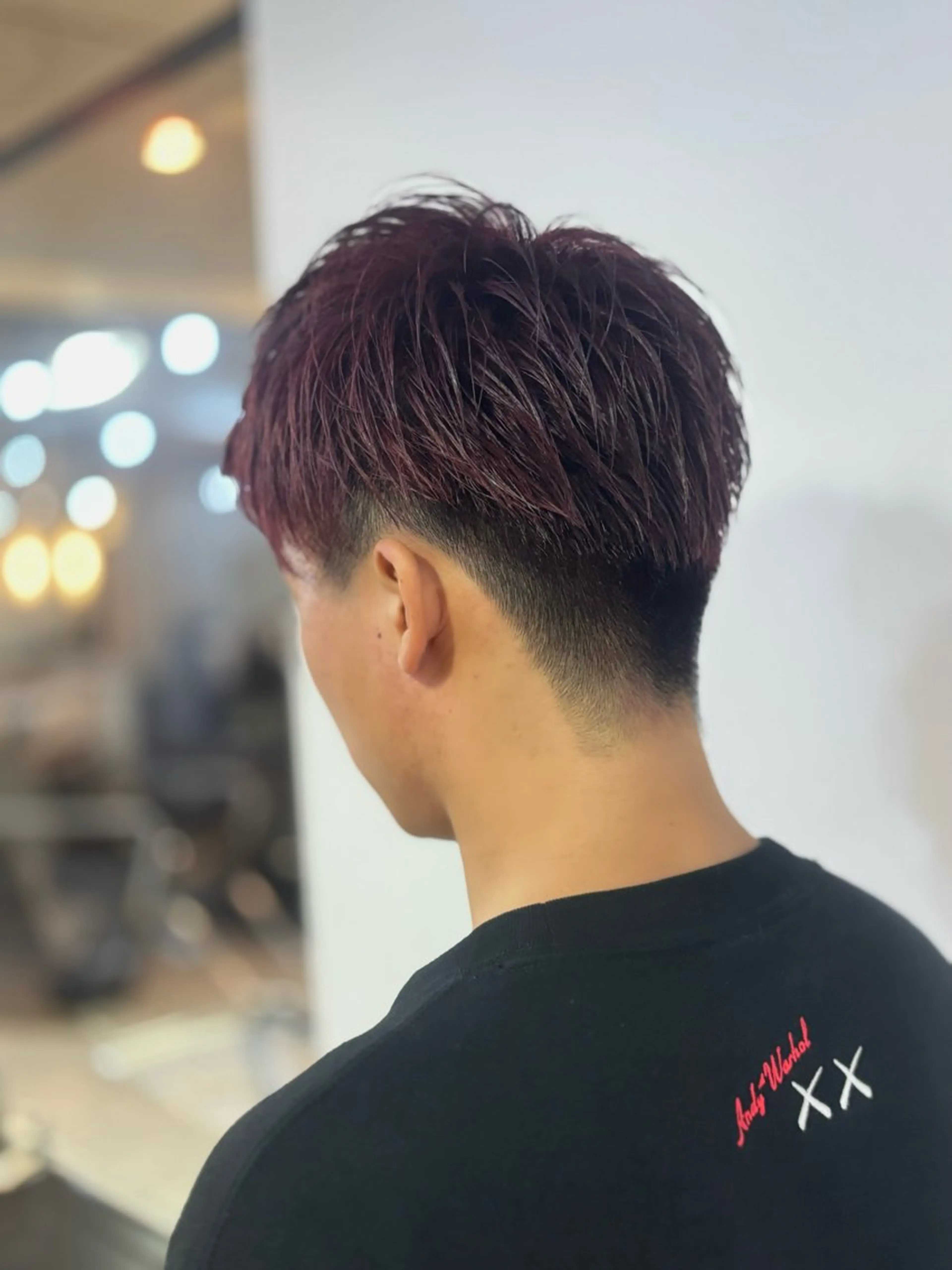 ショート カラー メンズ 飯田 晟恭のヘアスタイル