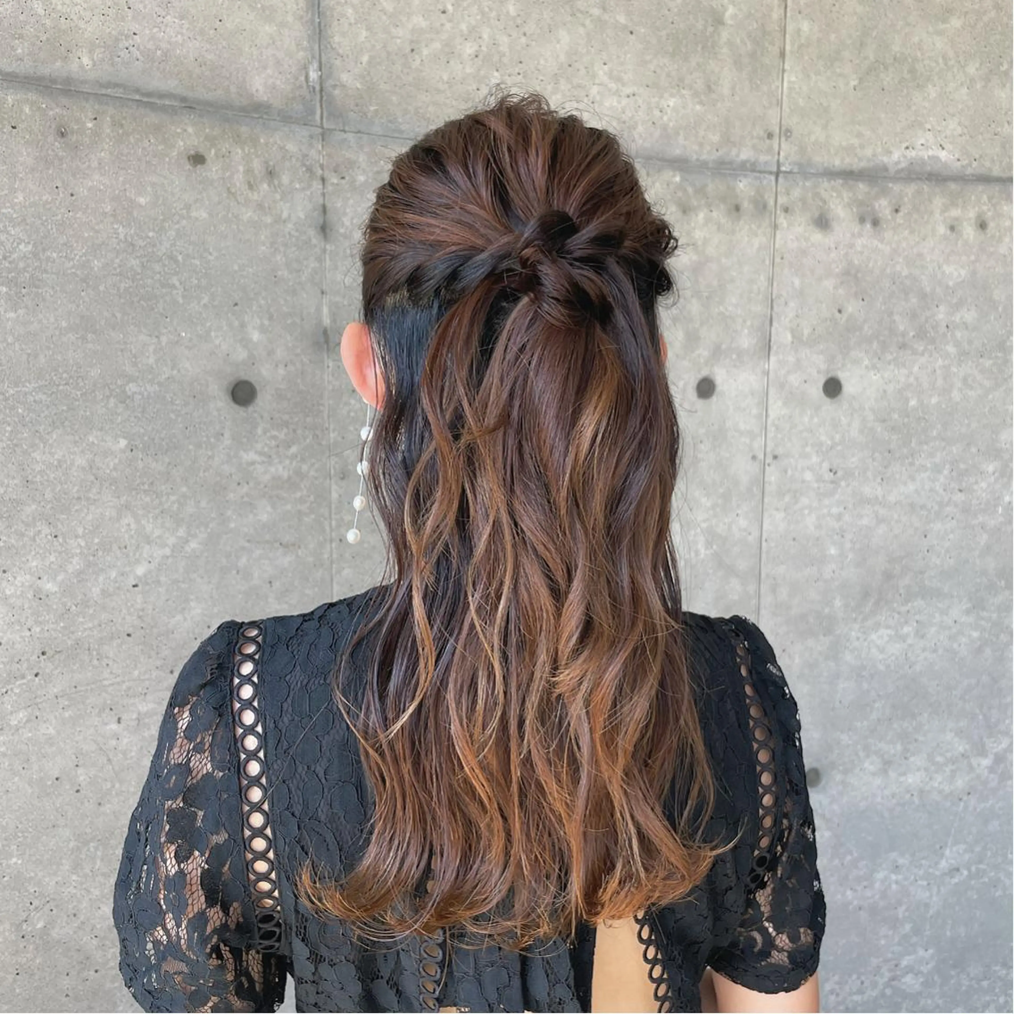 ヘアアレンジ ハーフアップ am eyelash salon所属・am eyelash ❁︎ kasumiのマツエク・マツパデザイン