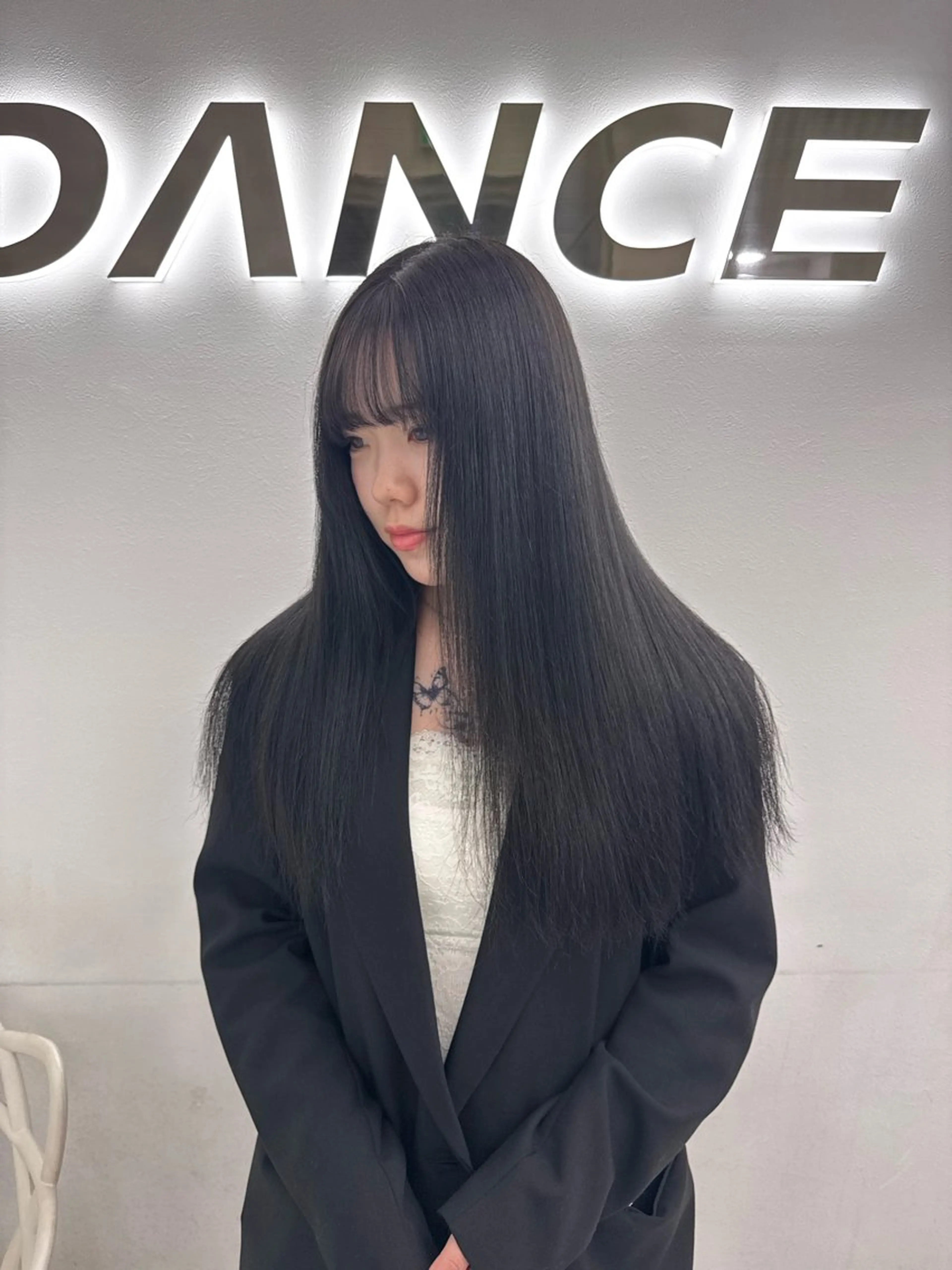 ロング カット ヘアカラー トリートメント 🤍韓国風透明髪🤍 レイヤー🤍きょうのヘアスタイル