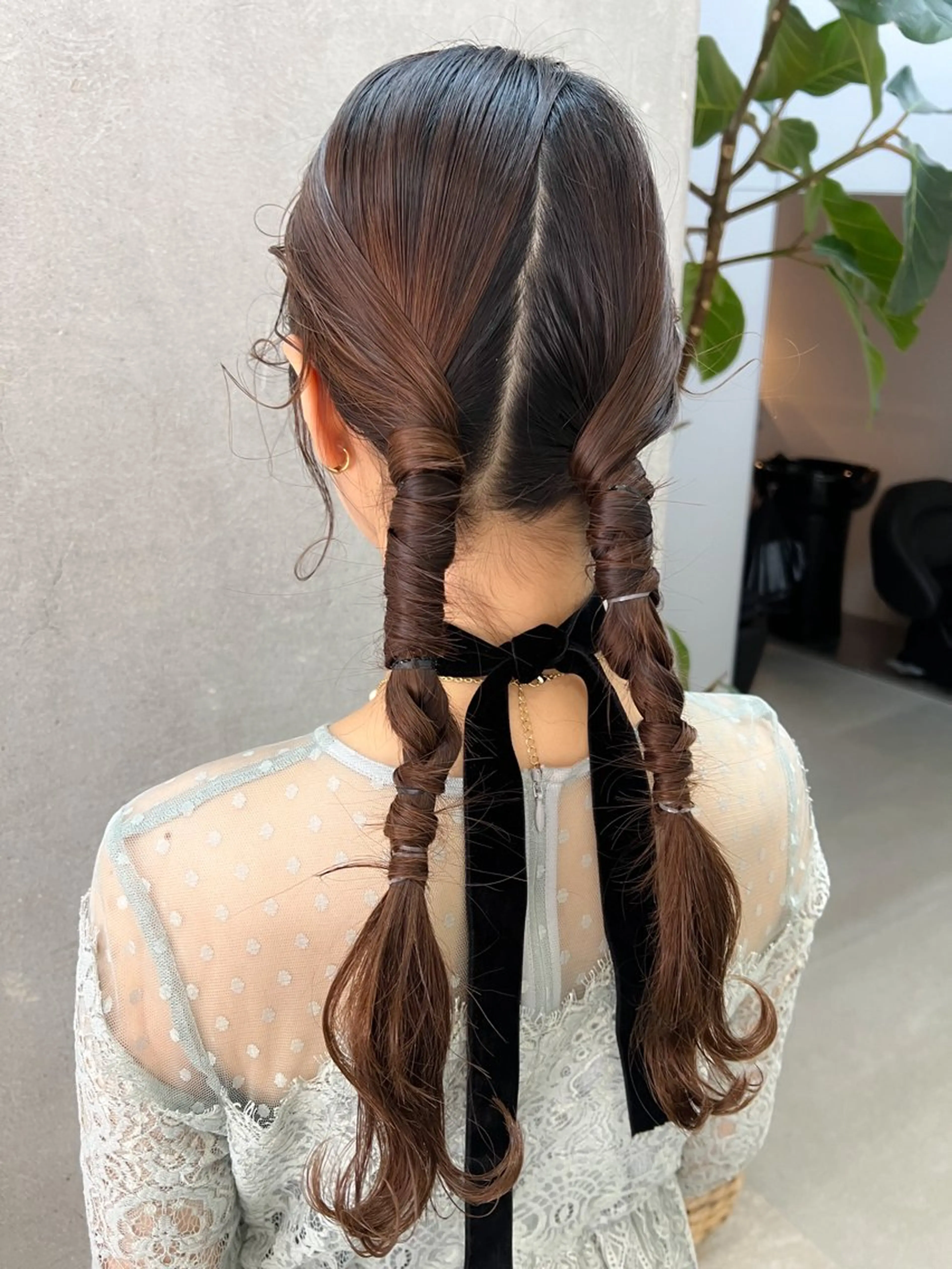 ロング ヘアアレンジ ヘアセット le'a所属・谷町/Le'a /竹原詩緒奈のヘアスタイル