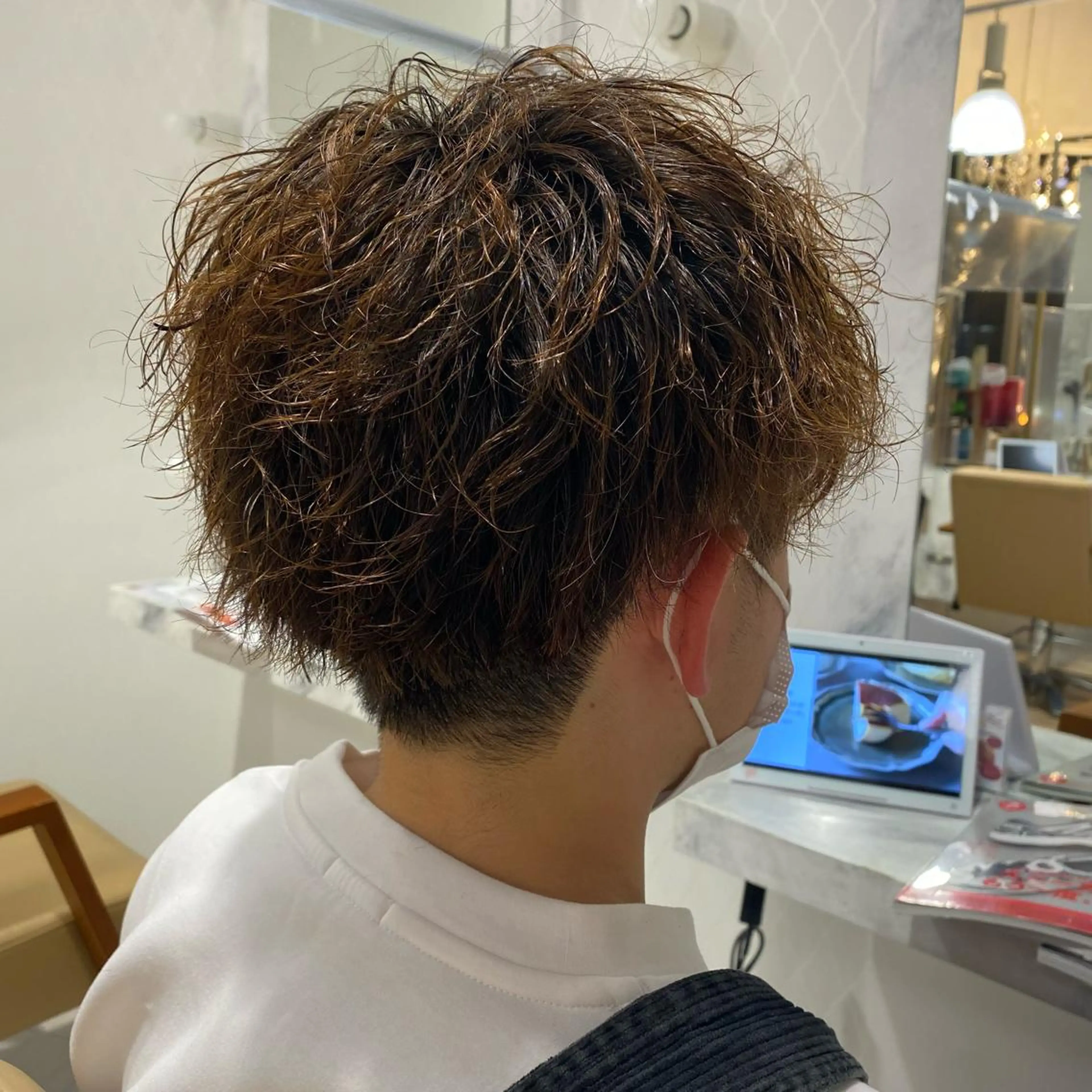 パーマ メンズ メンズパーマ 三好 涼華のヘアスタイル