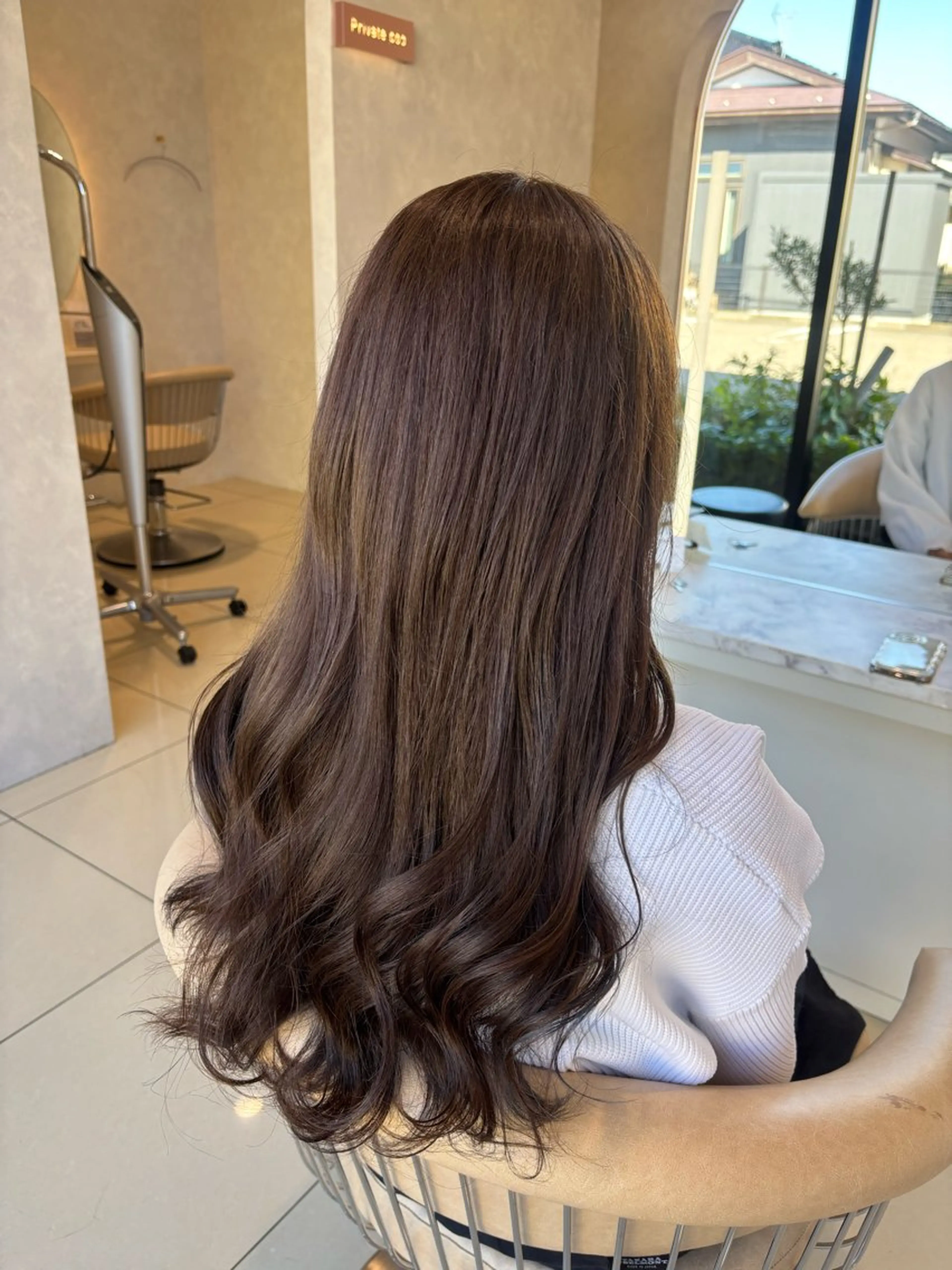 ロング カラー ヘアカラー カワサキ ヒナコのヘアスタイル