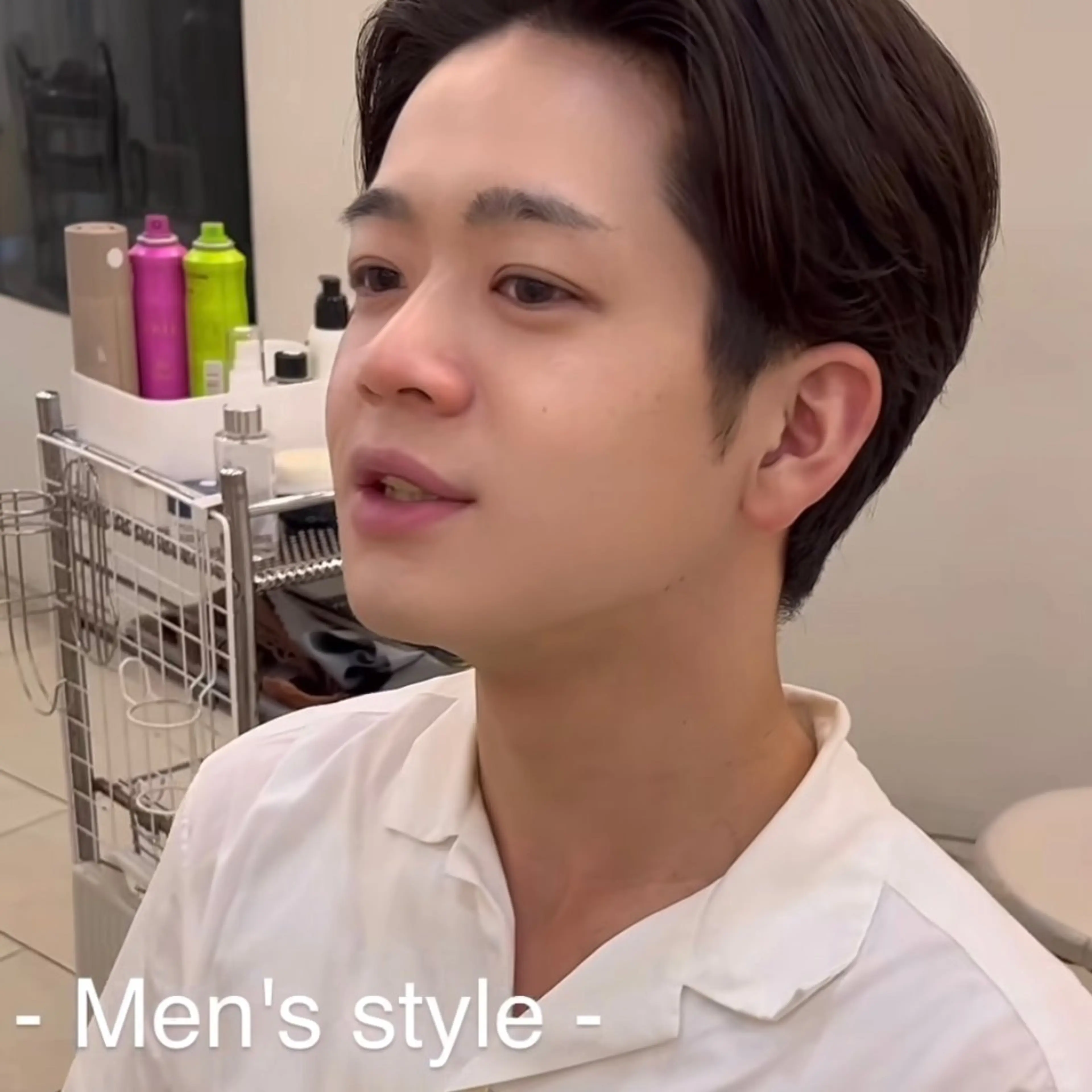 パーマ メンズ メンズパーマ 似合わせカット暖色 カラーhiyonaのヘアスタイル