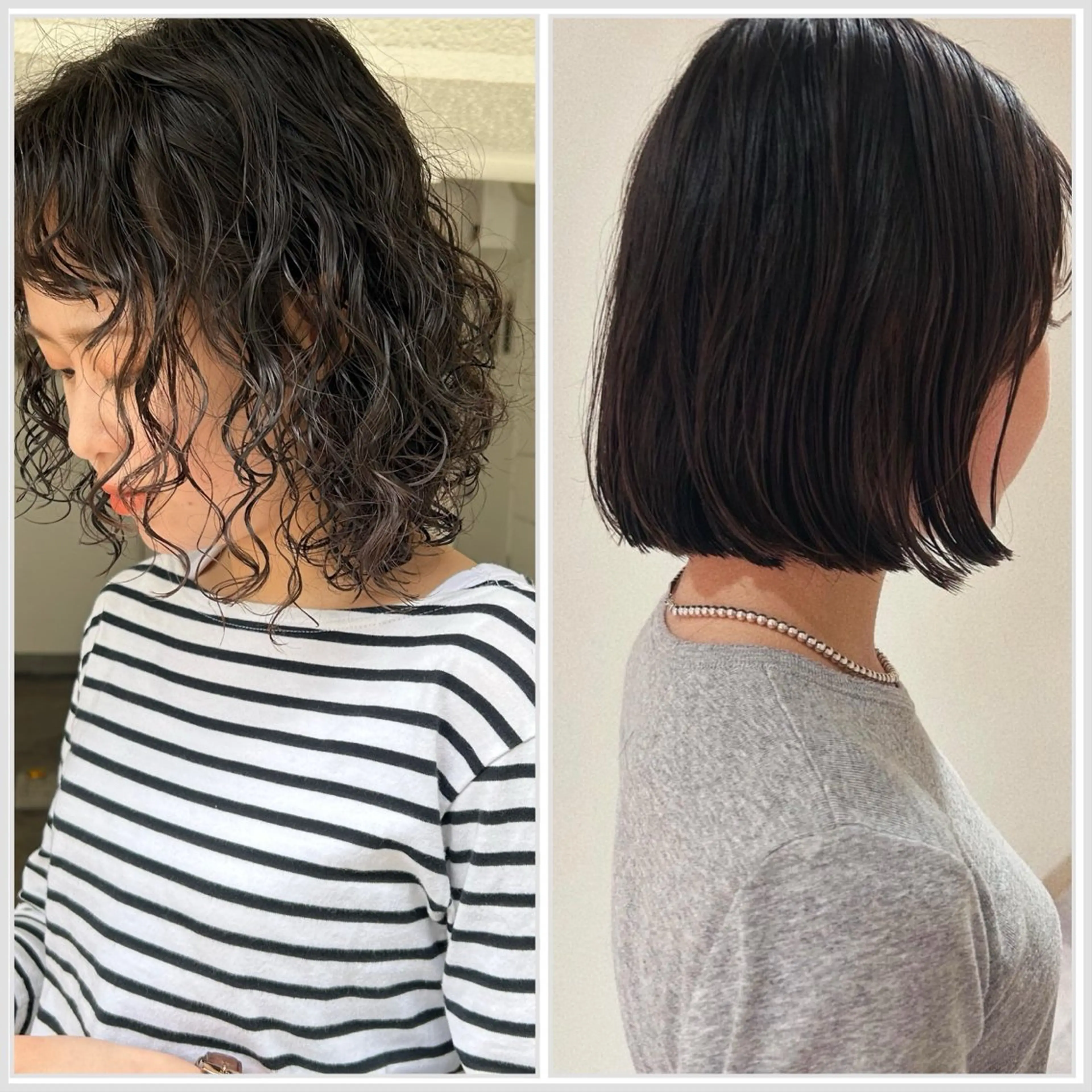 ミディアム パーマ カット パーマ 似合わせhair 〻 mikiのヘアスタイル