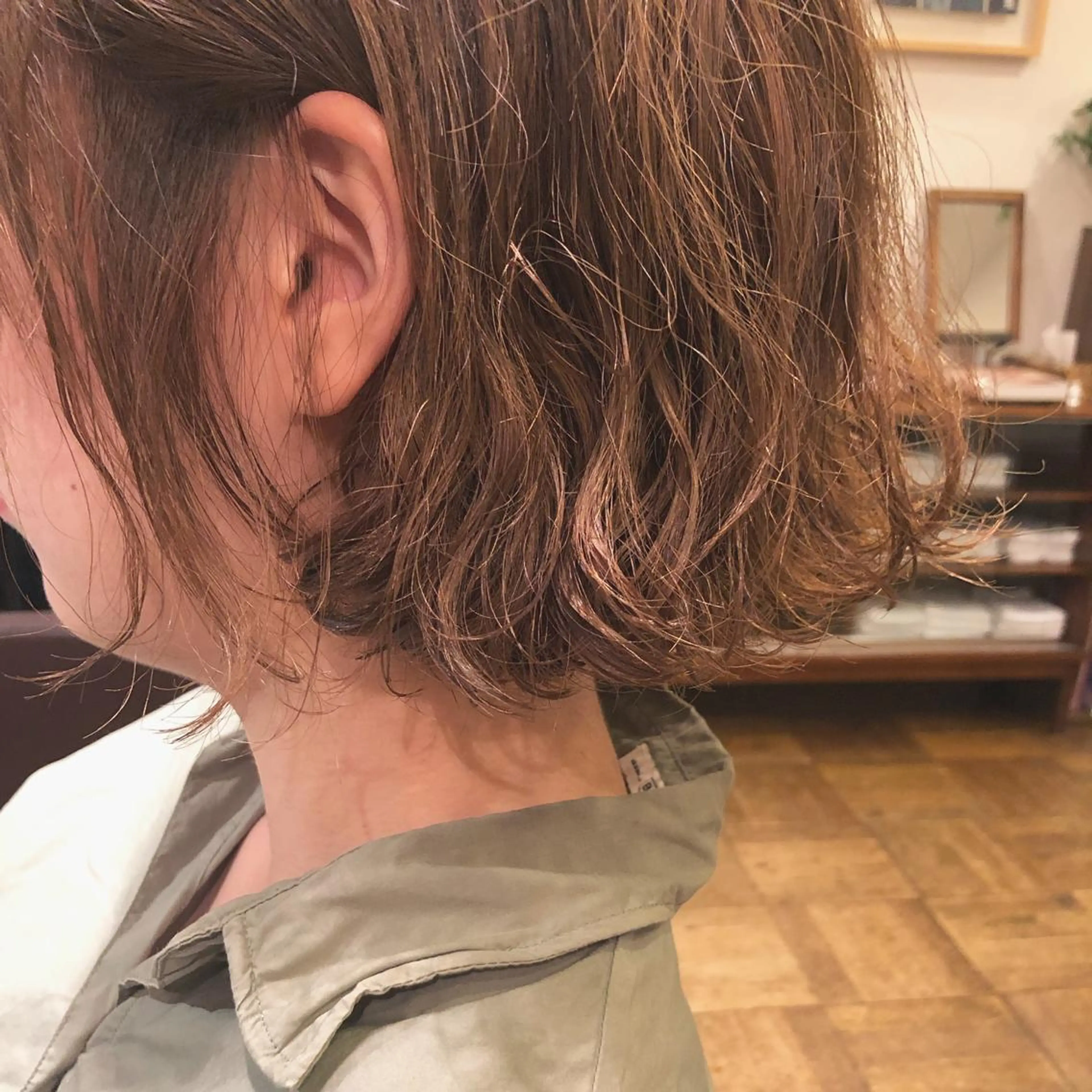 ショート パーマ アライフ所属・牧田 真衣のヘアスタイル