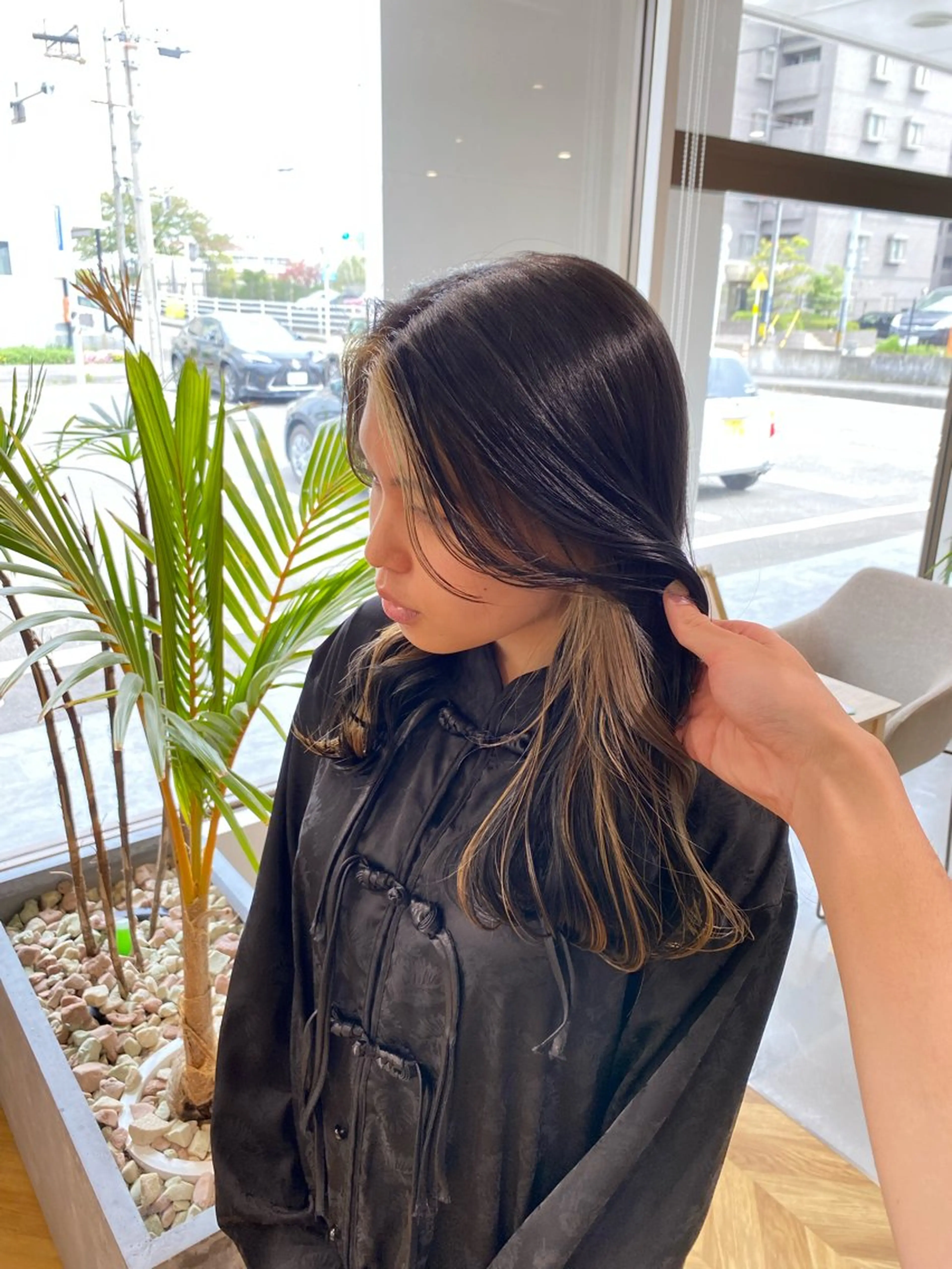 セミロング カラー yate'/ Wカラー/小出捷也のヘアスタイル